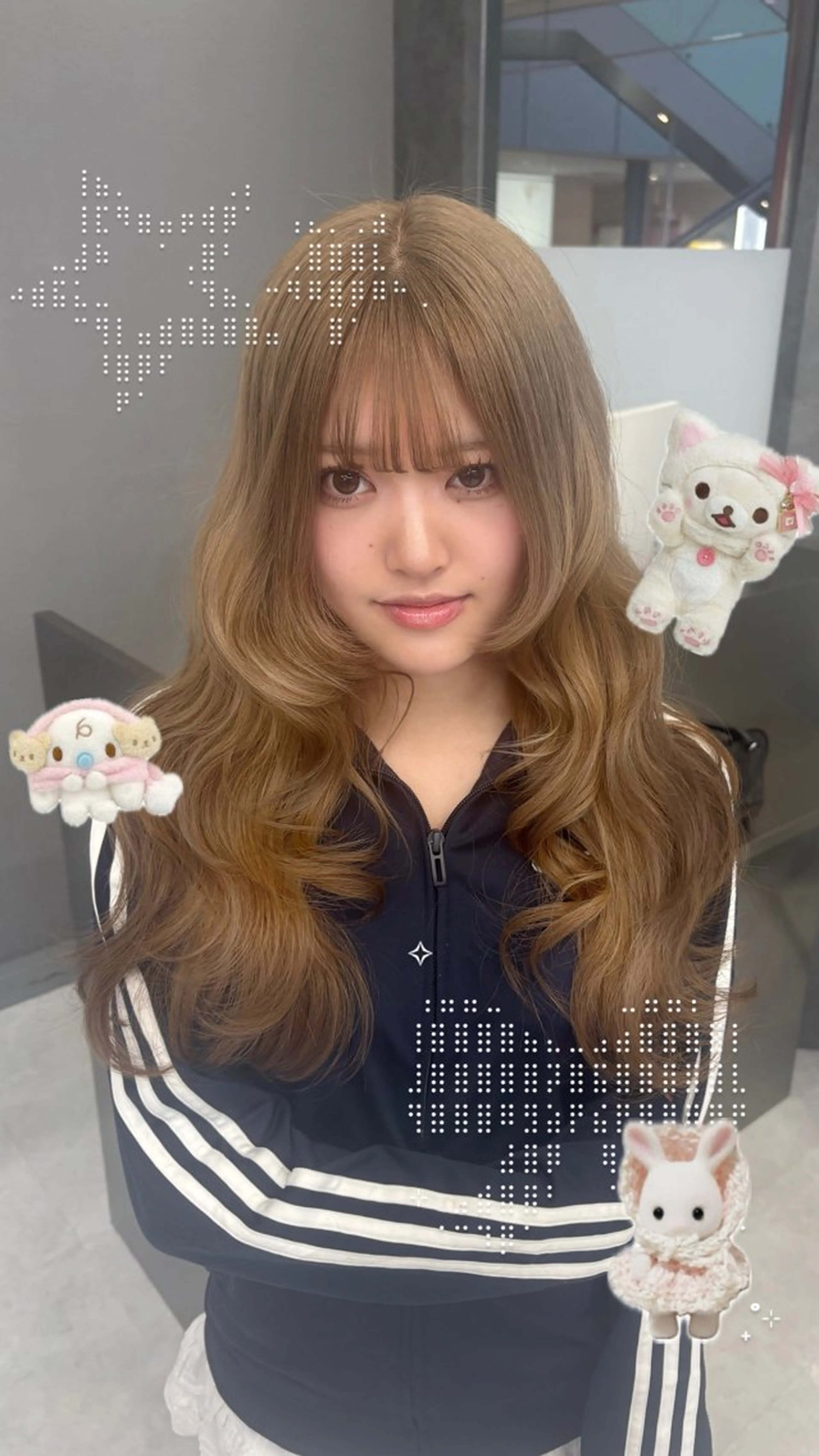 ロング カラー ヘアアレンジ ヘアカラー トリートメント ハッシュカット/ ミルクティー/ みうのヘアスタイル