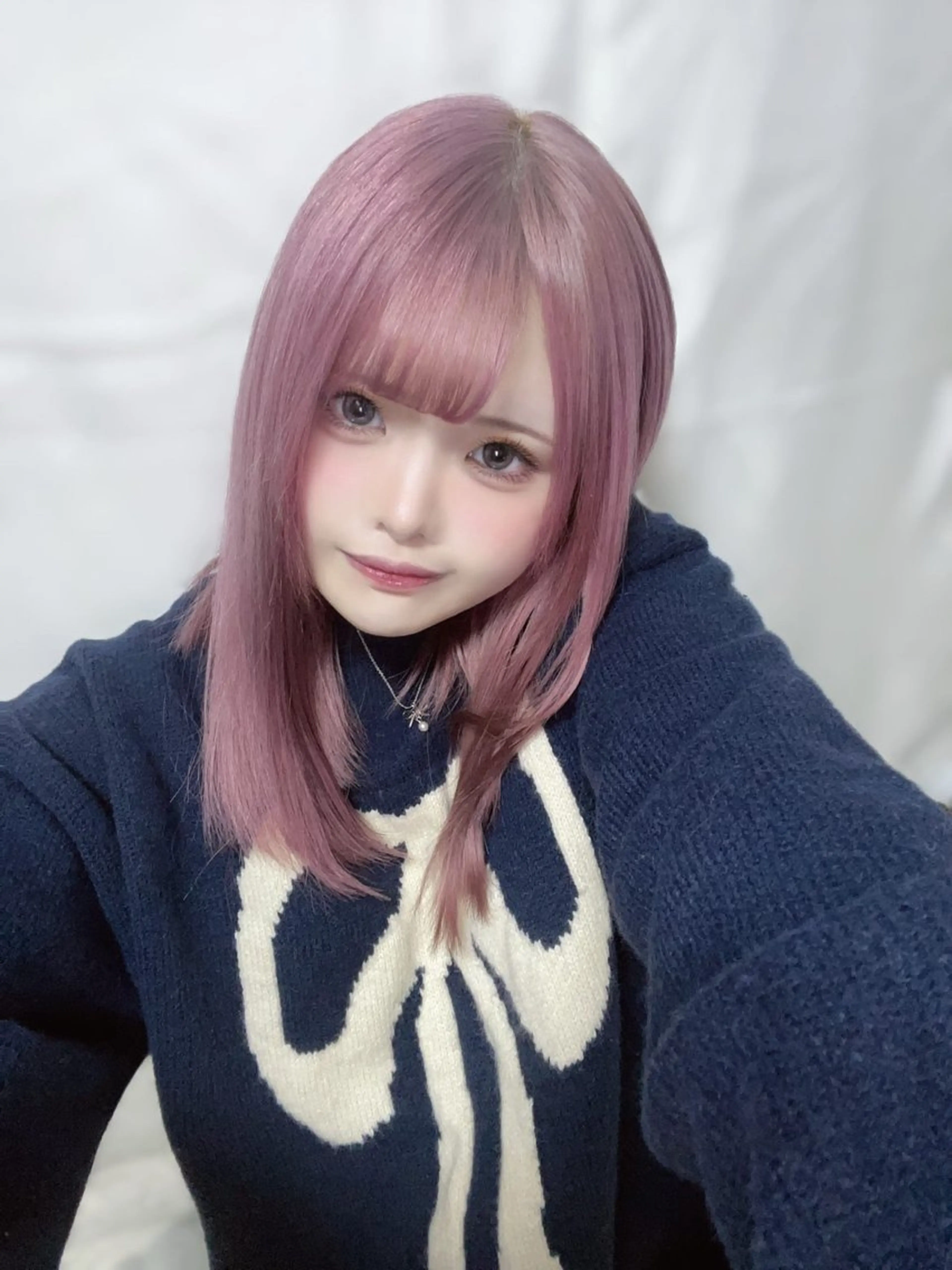 ロング カラー ヘアアレンジ メンズウルフ🐺♡ ブリーチ♡ヘアメ🎀のヘアスタイル