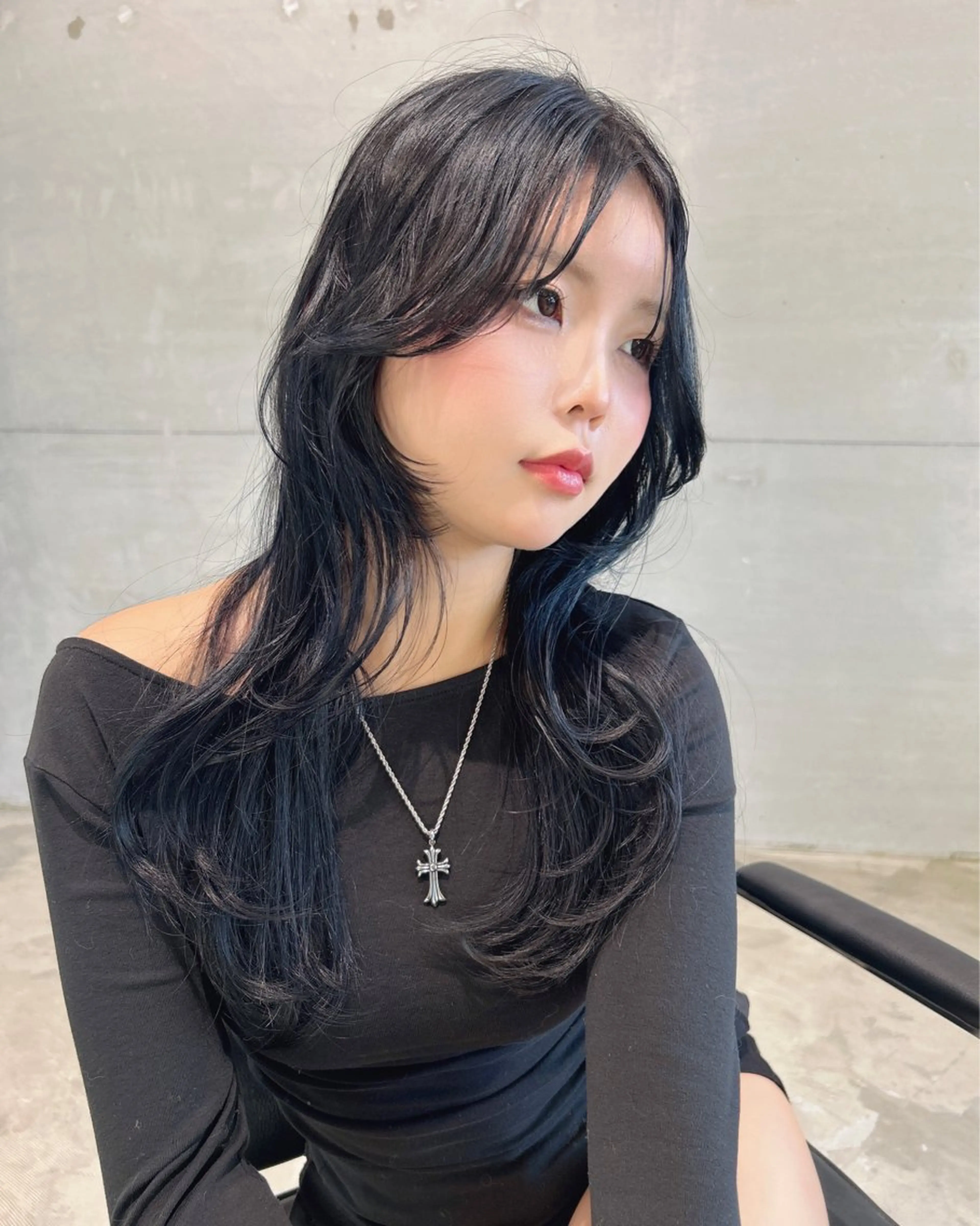 ロング ハッシュカット レイヤーカット カット ヘアカラー トリートメント 🦋髪質改善🦋 眞井琴美のヘアスタイル