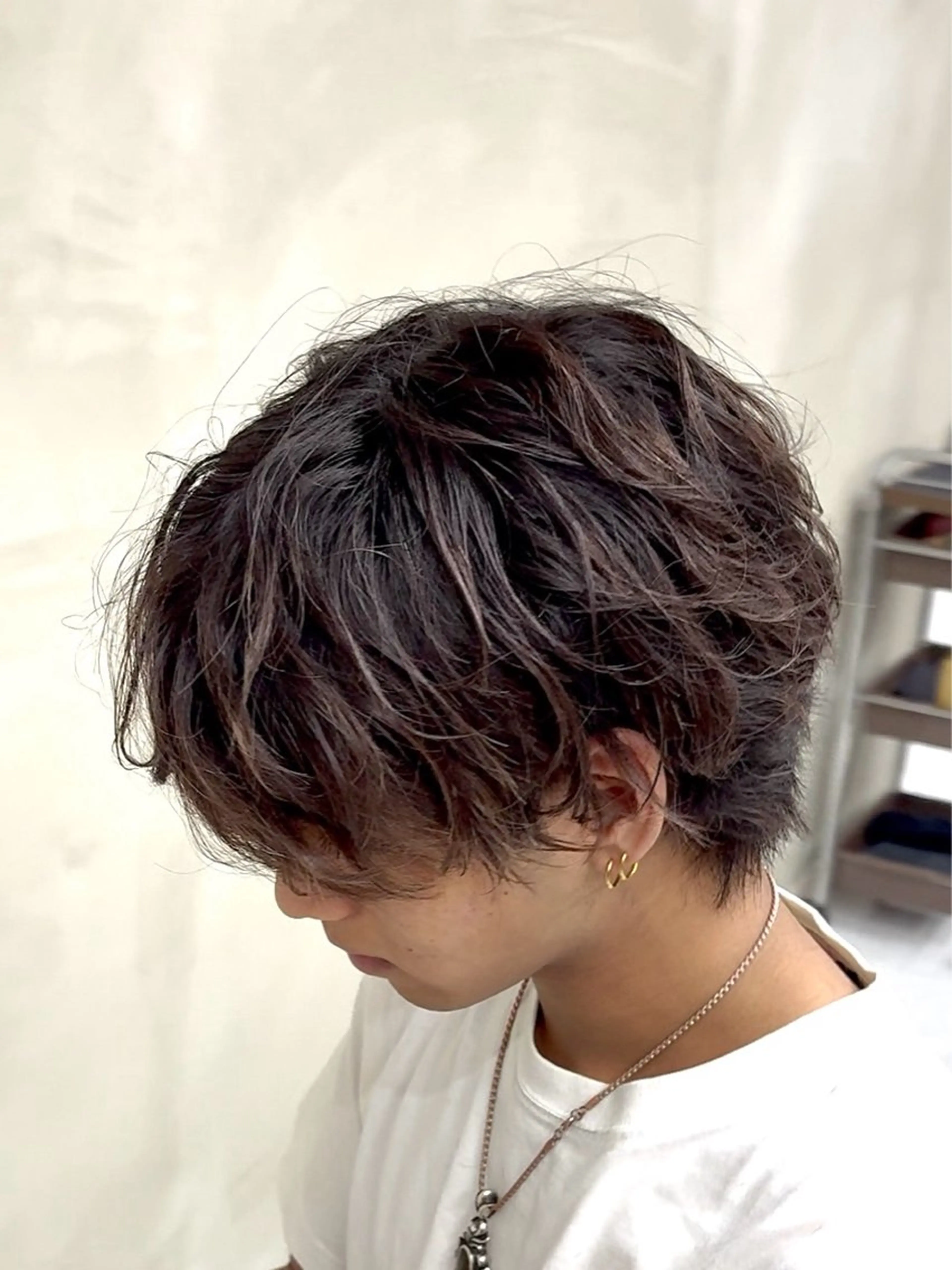 ショート パーマ メンズ カット パーマ GRANDEUR ryuのヘアスタイル