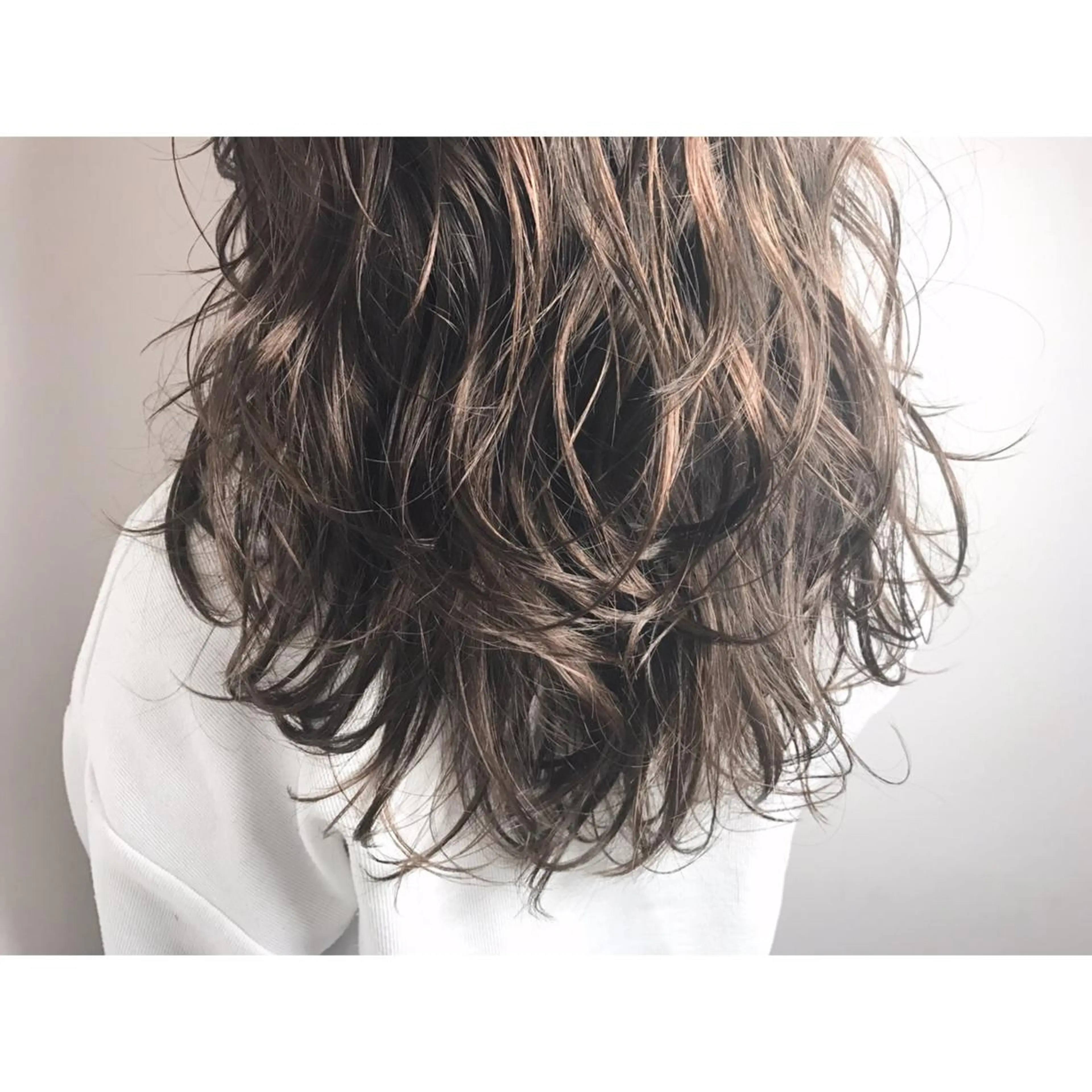 ミディアム セミロング ロング カラー パーマ ショート/レイヤー なら石井知希のヘアスタイル