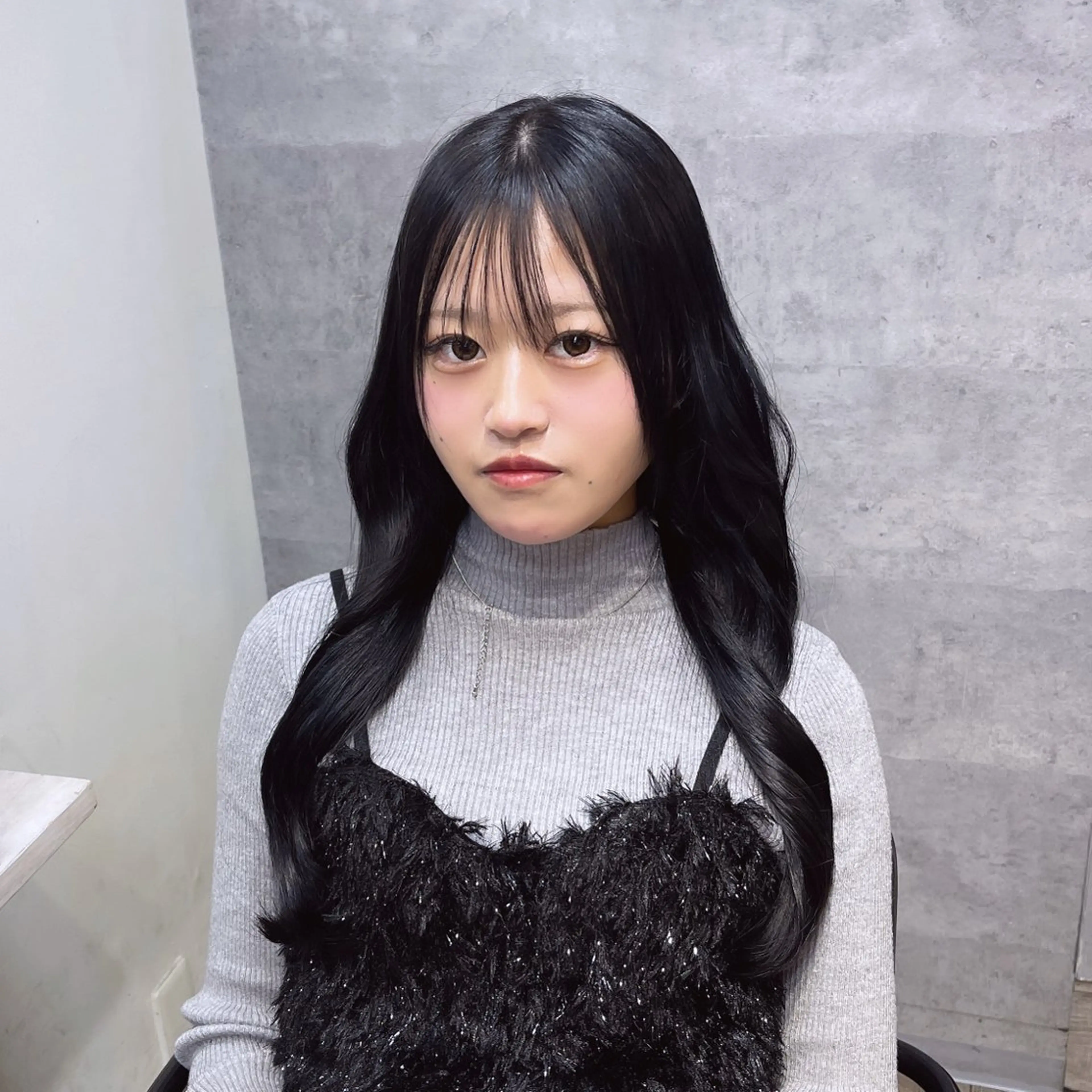 ロング カラー アディクシーカラー 透明感カラー 愛　莉/大阪美容室 /ケア・艶カラーのヘアスタイル