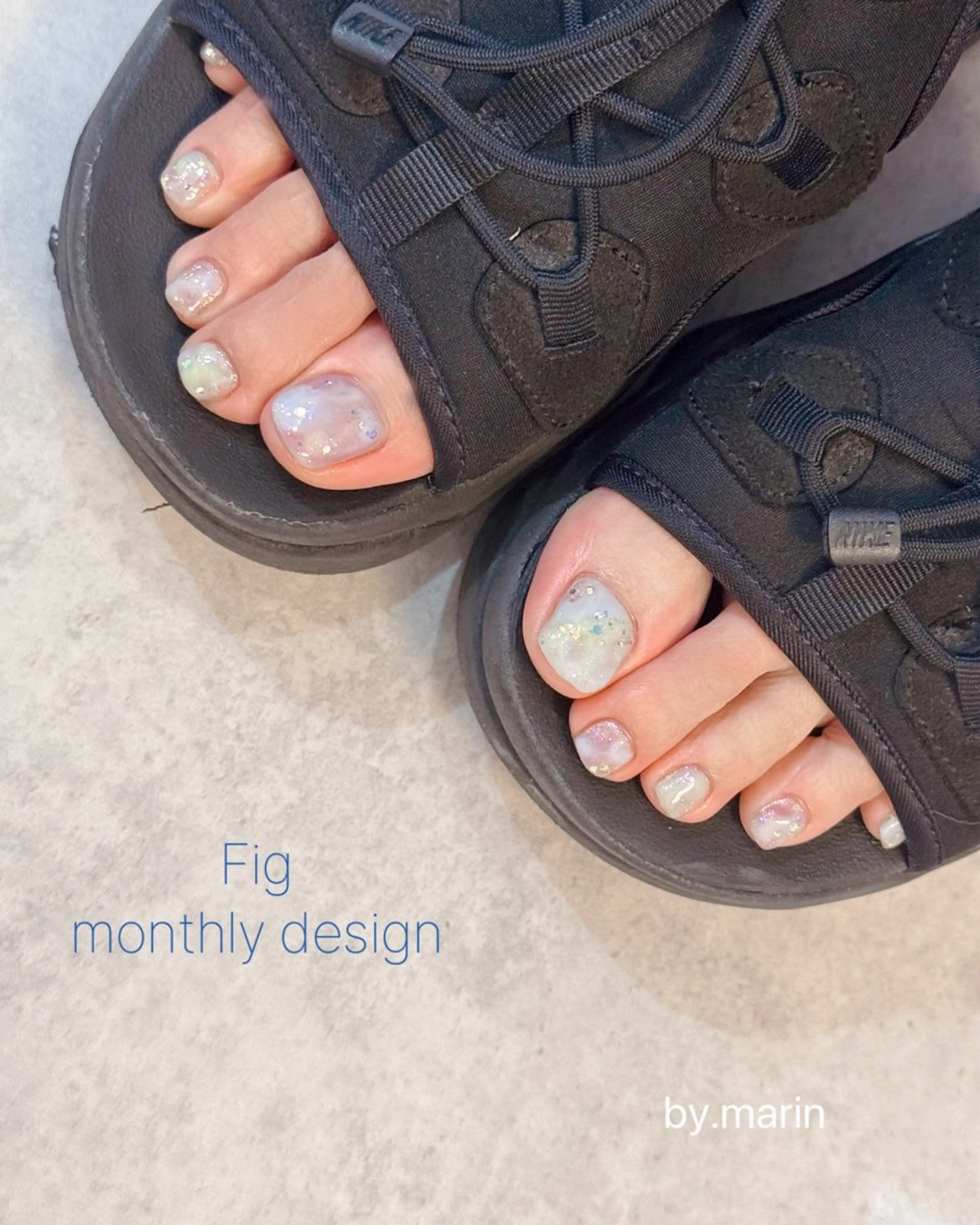 【Jr.ネイリスト】オフあり／フットマンスリーデザインの写真