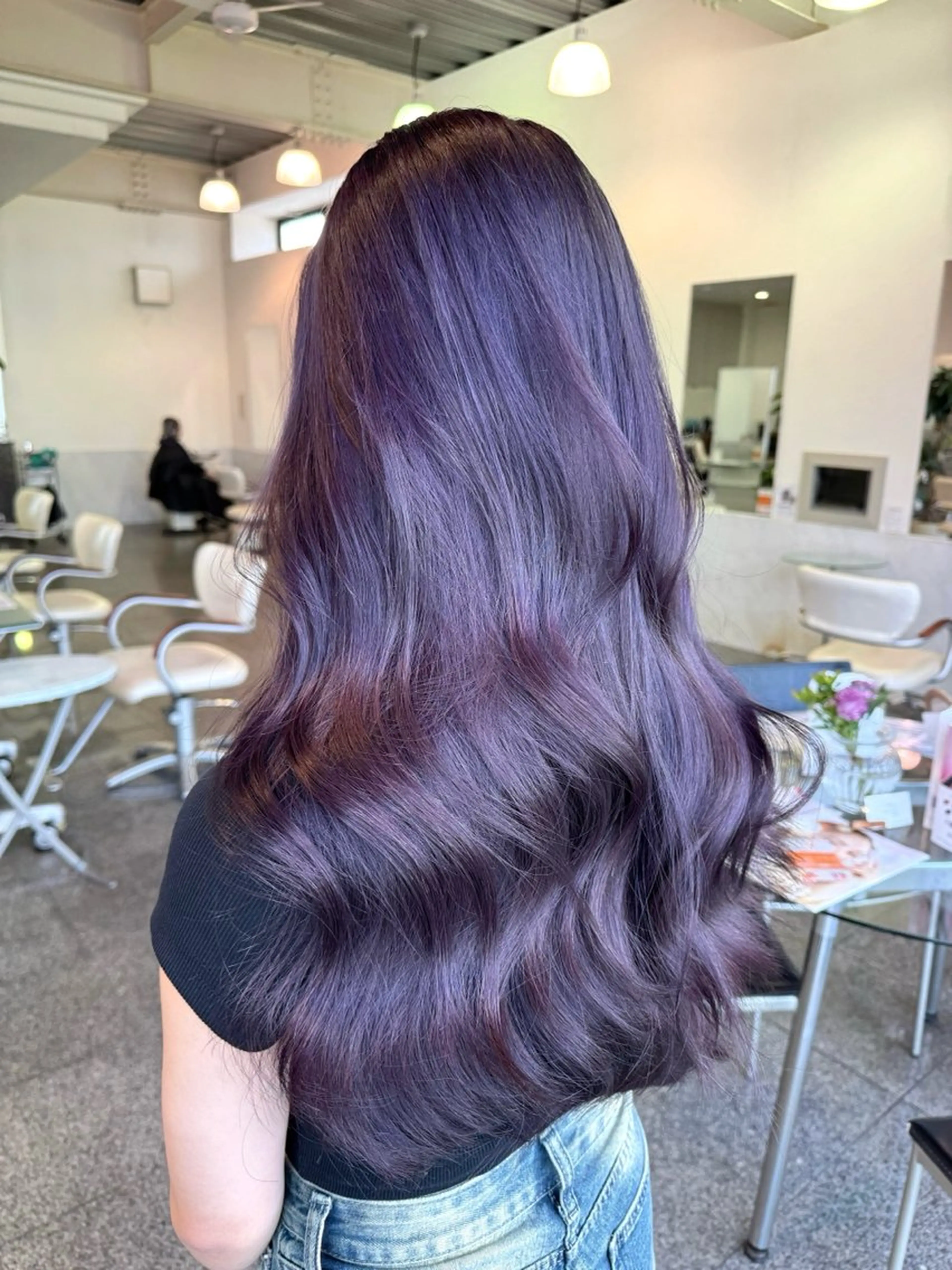 ロング カラー ラベンダーカラー 🫧ヒシダアキ taboo.i🫧のヘアスタイル