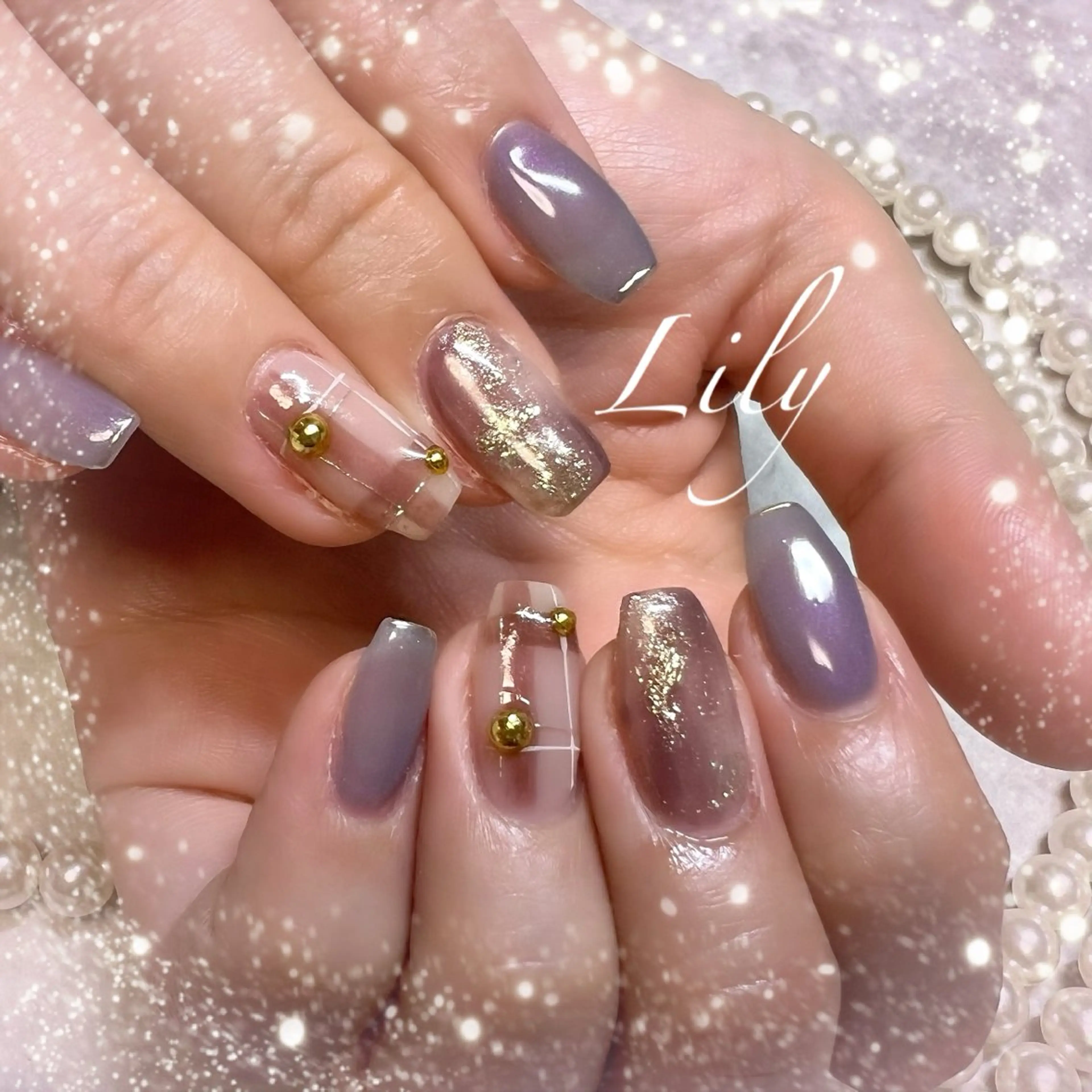 ネイル ハンドネイル Lily*nail 🌻Mii🌻のネイルデザイン
