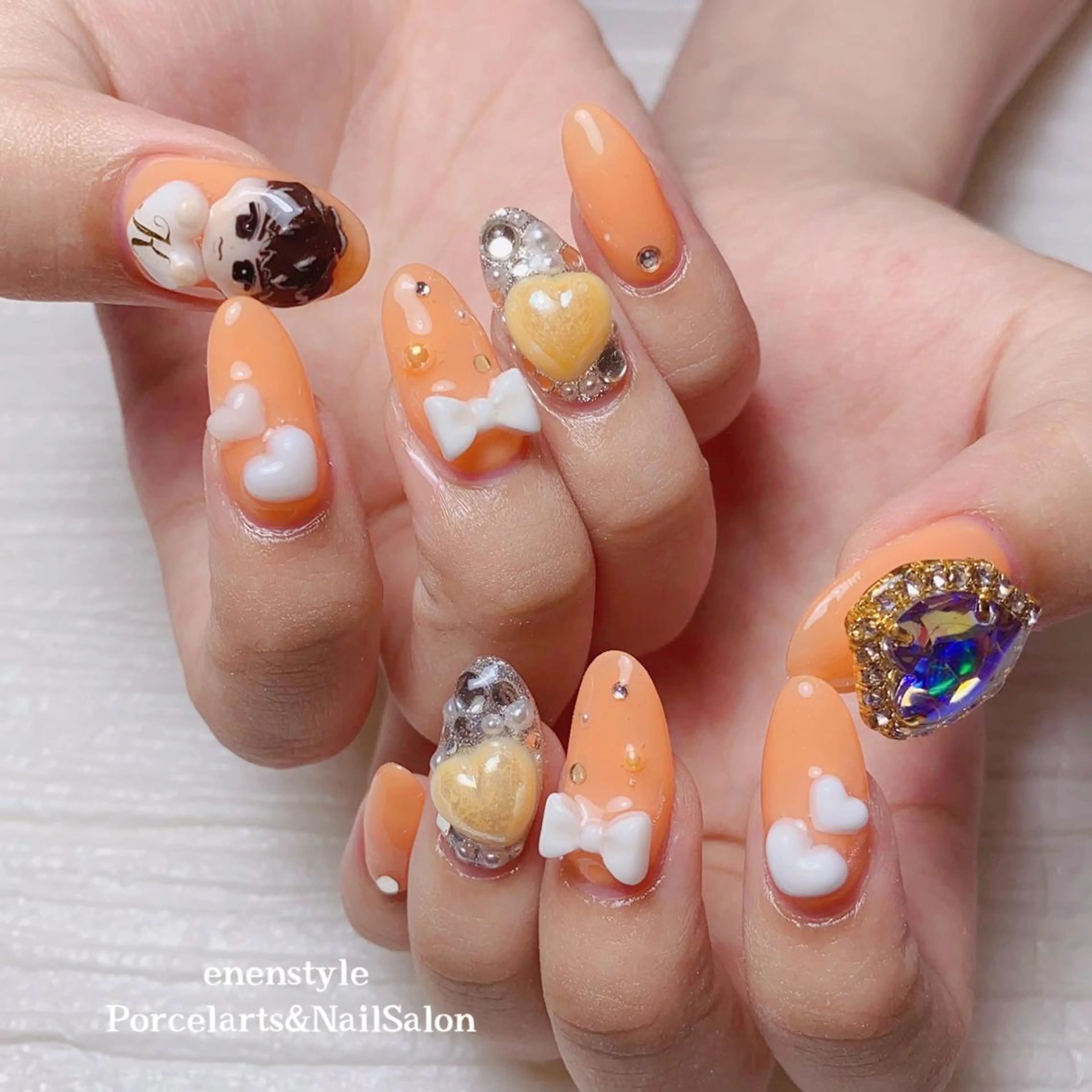 ミディアム ネイル 👑enen style👑のネイルデザイン