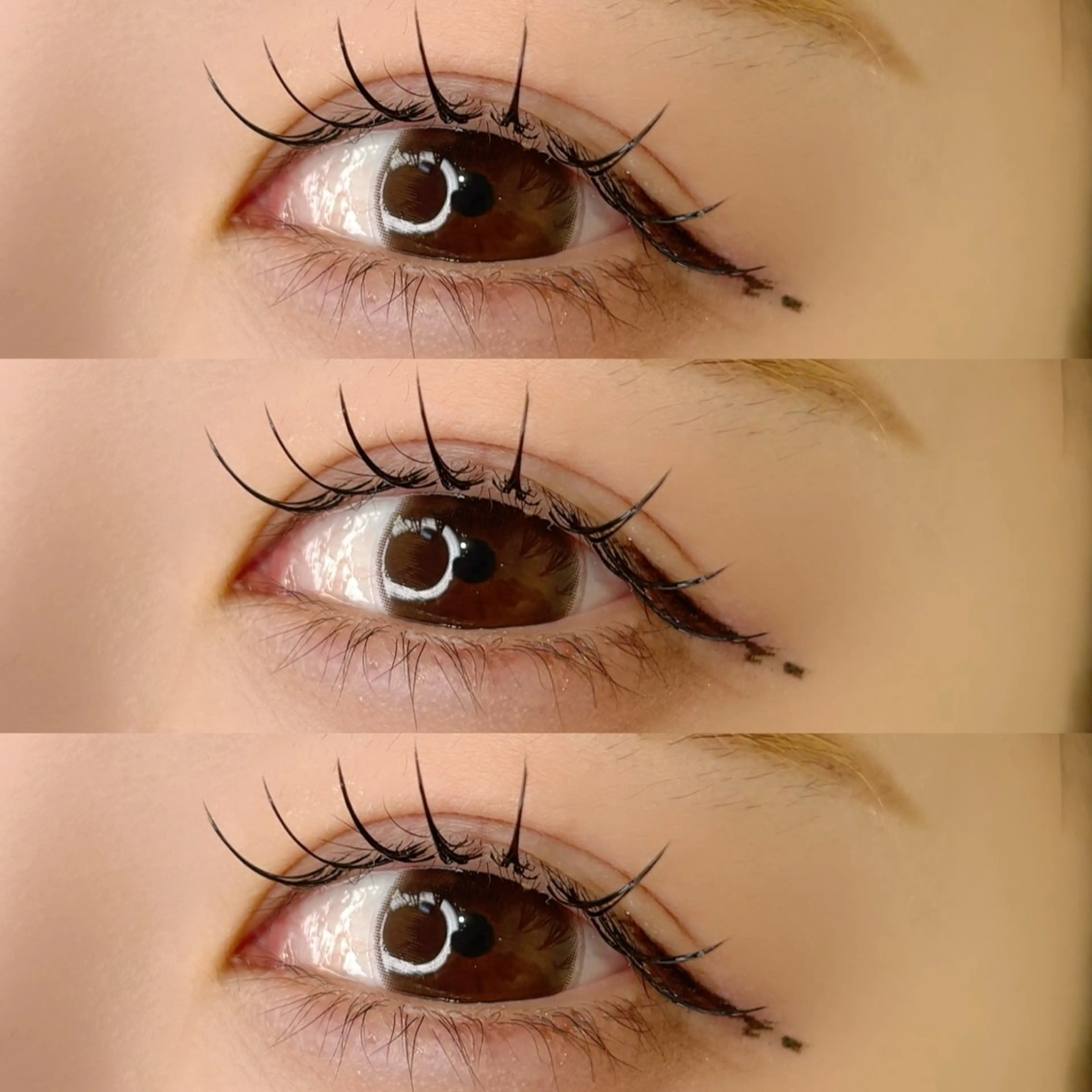 マツエク・マツパ フラットラッシュ natsumi .のマツエク・マツパデザイン