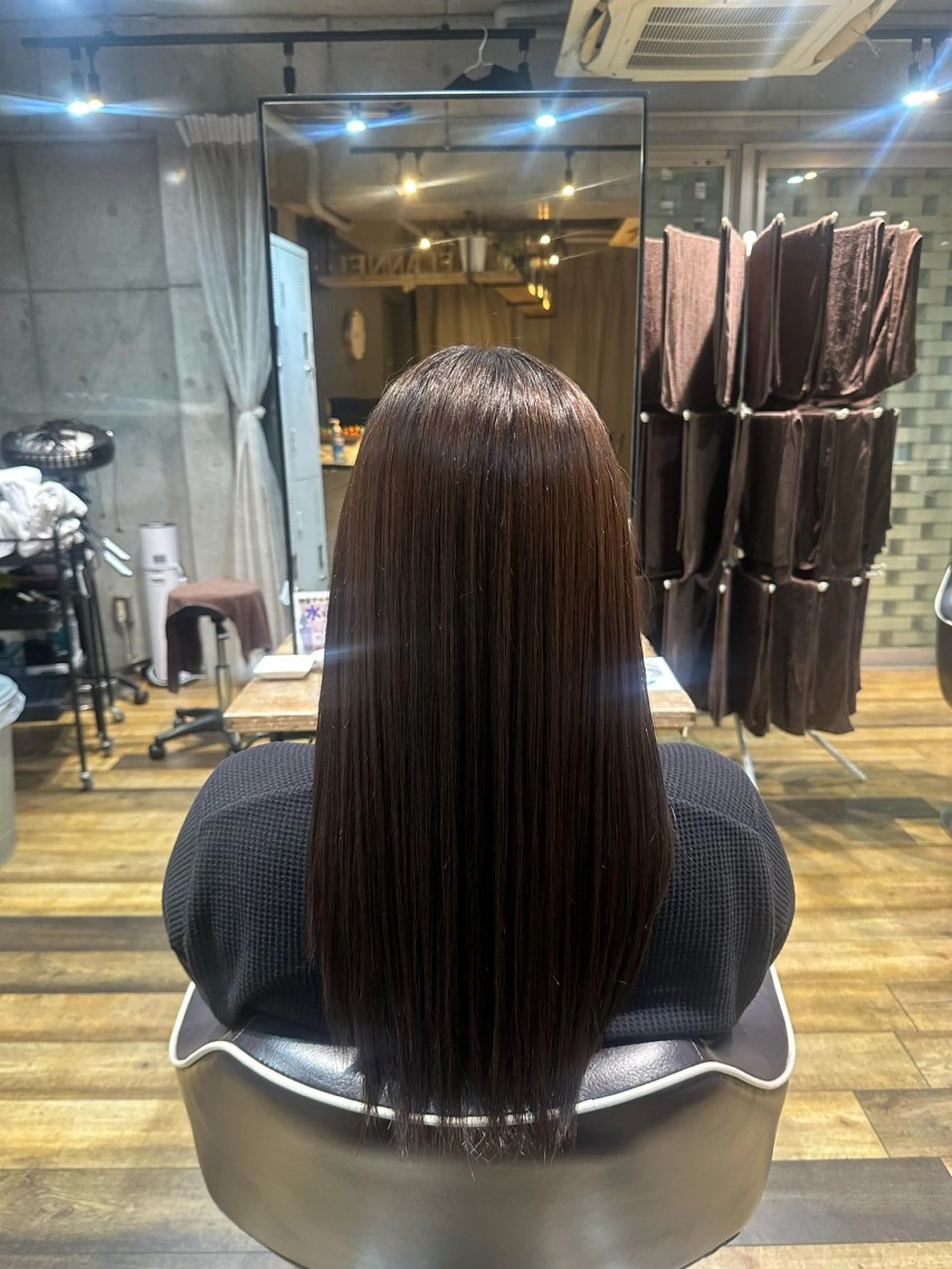 ロング 縮毛矯正 flannel 優介のヘアスタイル