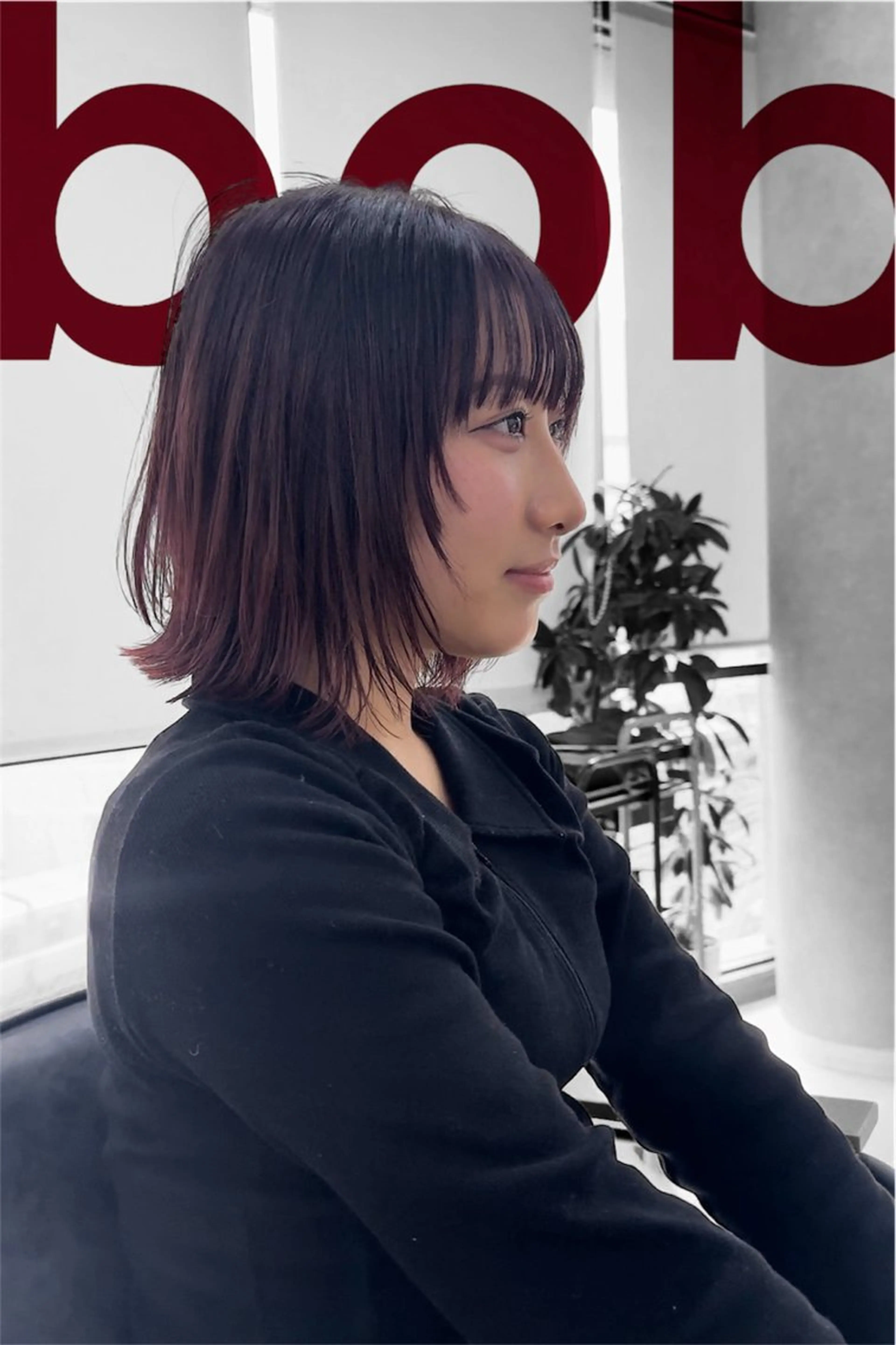 ショート ボブレイヤー ボブ レイヤーカット 最高峰ボブ/ 切りっぱなし/田野のヘアスタイル