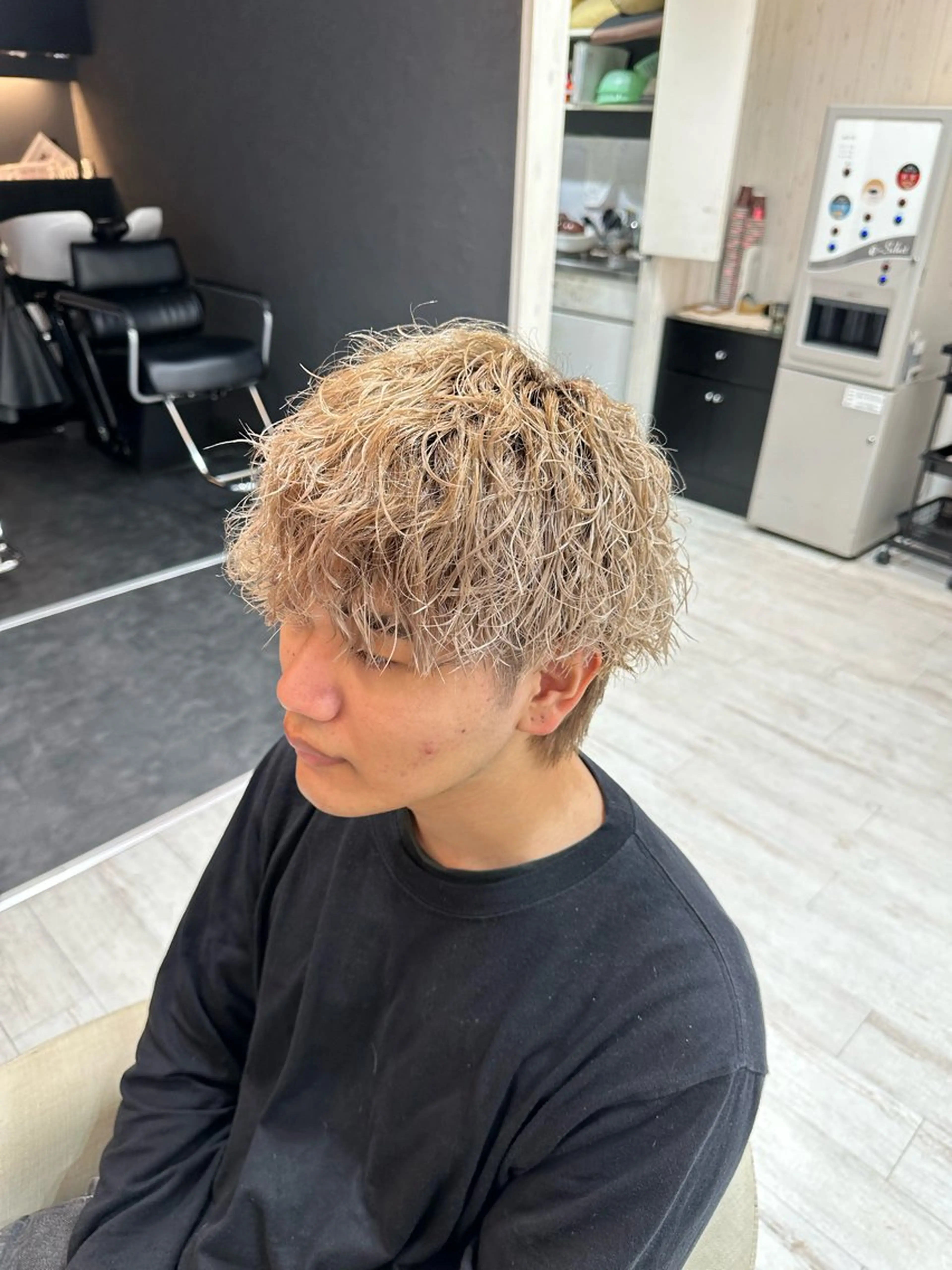 ショート パーマ キッズ ツイストスパイラルパーマ ベリーショート 韓国風ヘア ショートヘア スパイラルパーマ パーマ 中嶋 紘夢のヘアスタイル