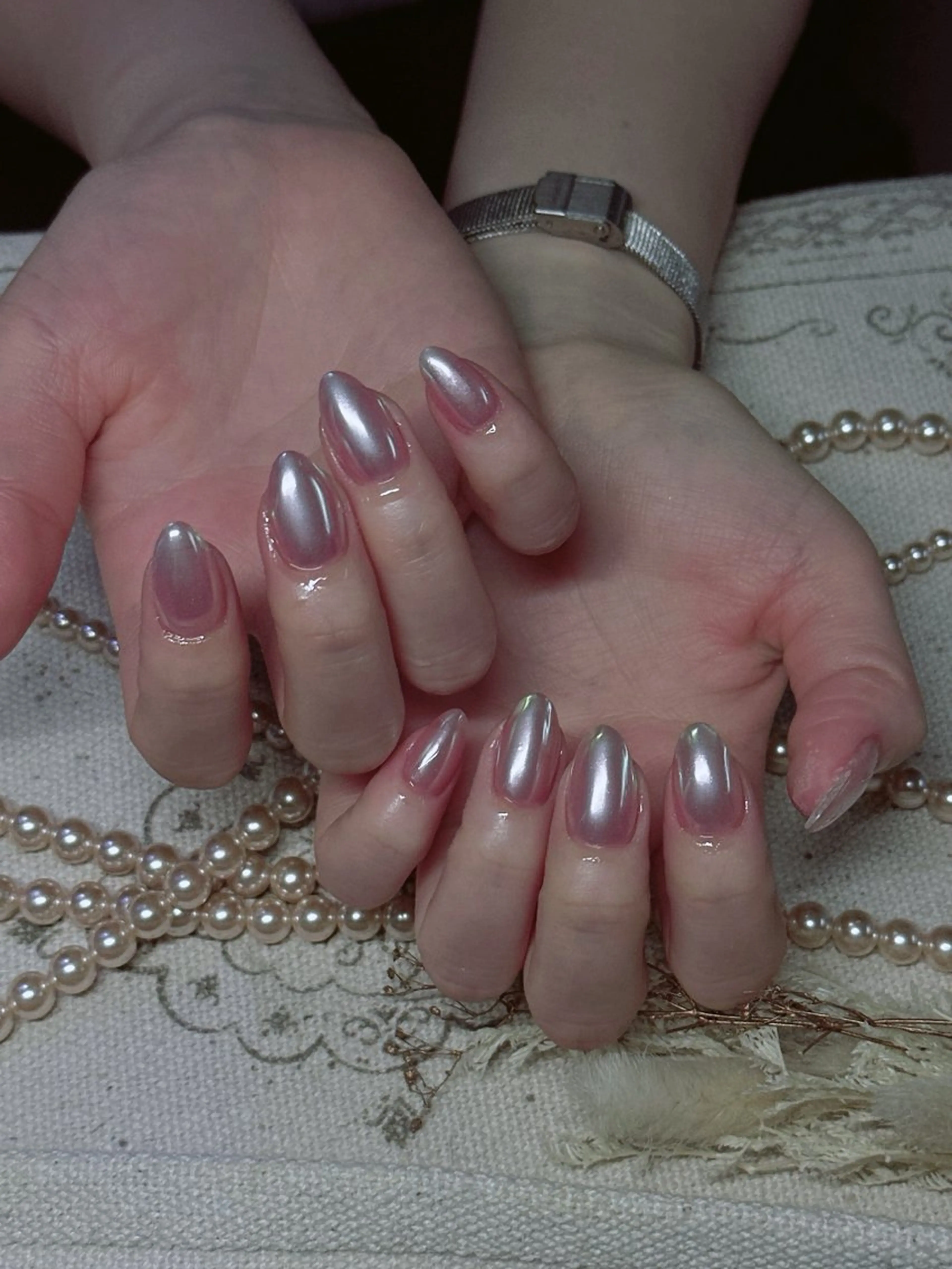 ネイル 韓国ネイル マグネットネイル ニュアンスネイル オフィスネイル ワンカラーネイル May&Way Neilのネイルデザイン