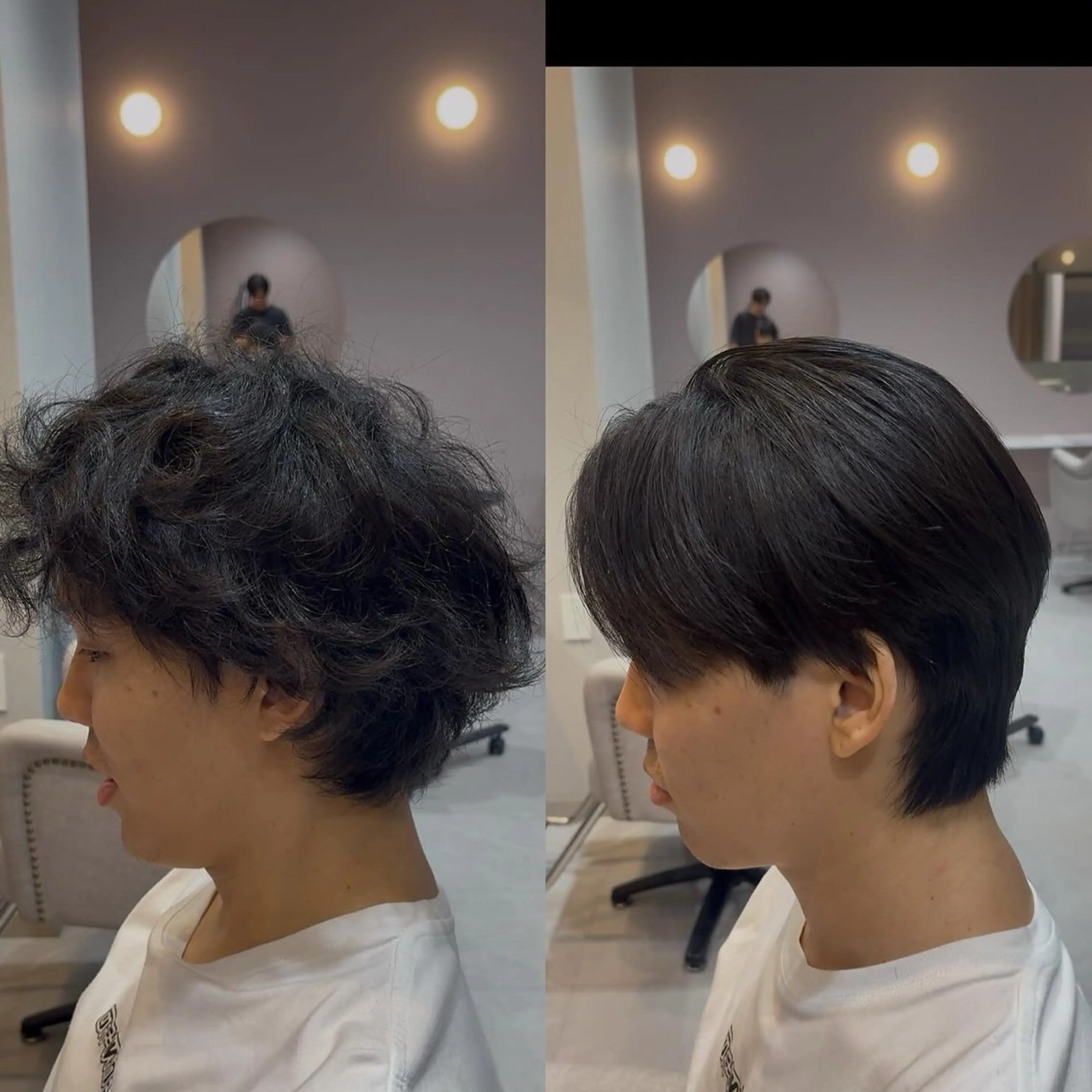 ショート カット 縮毛矯正 💎曲がる縮毛矯正 💎透明感カラー/のヘアスタイル