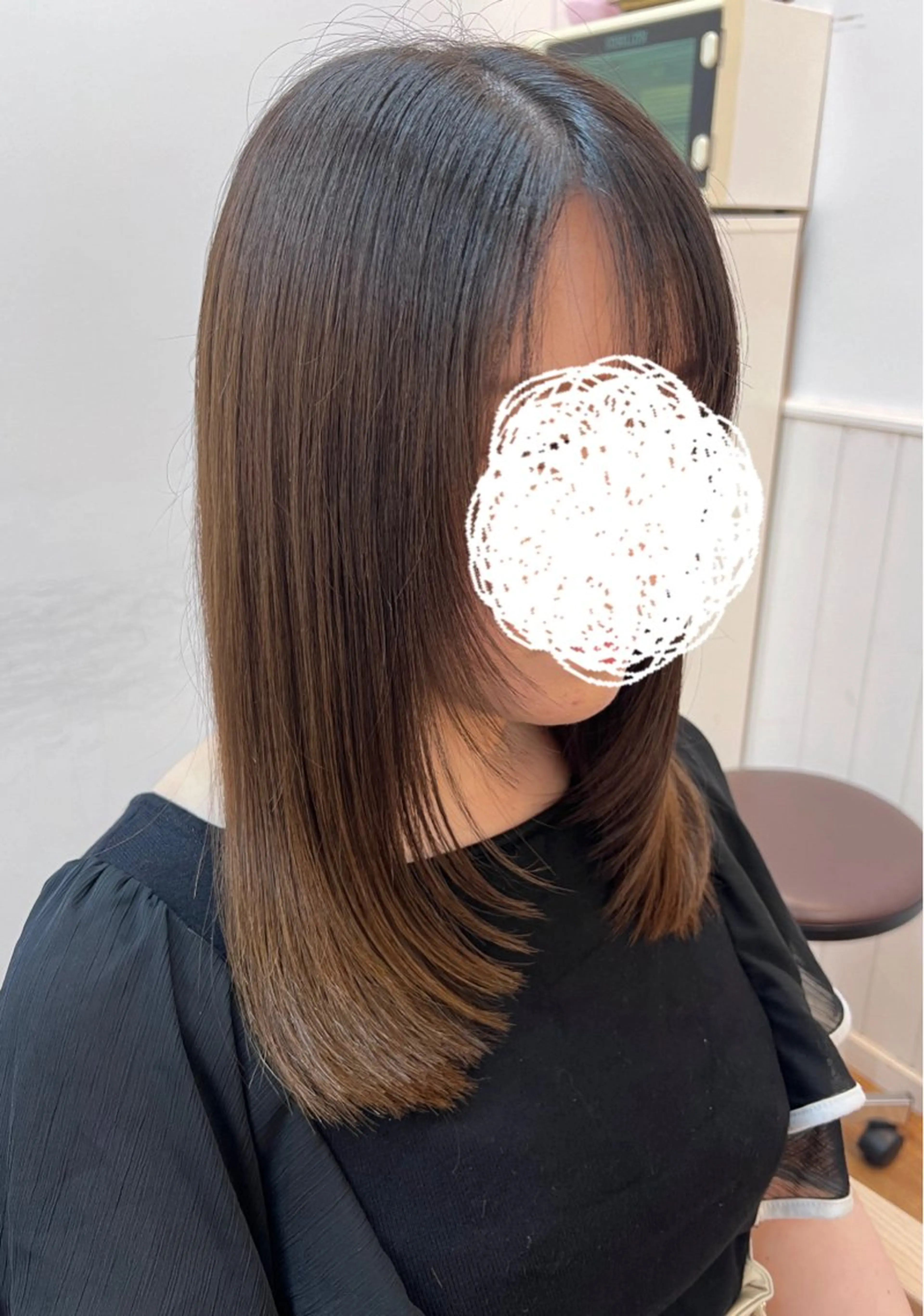 セミロング レイヤーカット カット トリートメント ✂︎HITOMI✂︎ 副店長のヘアスタイル