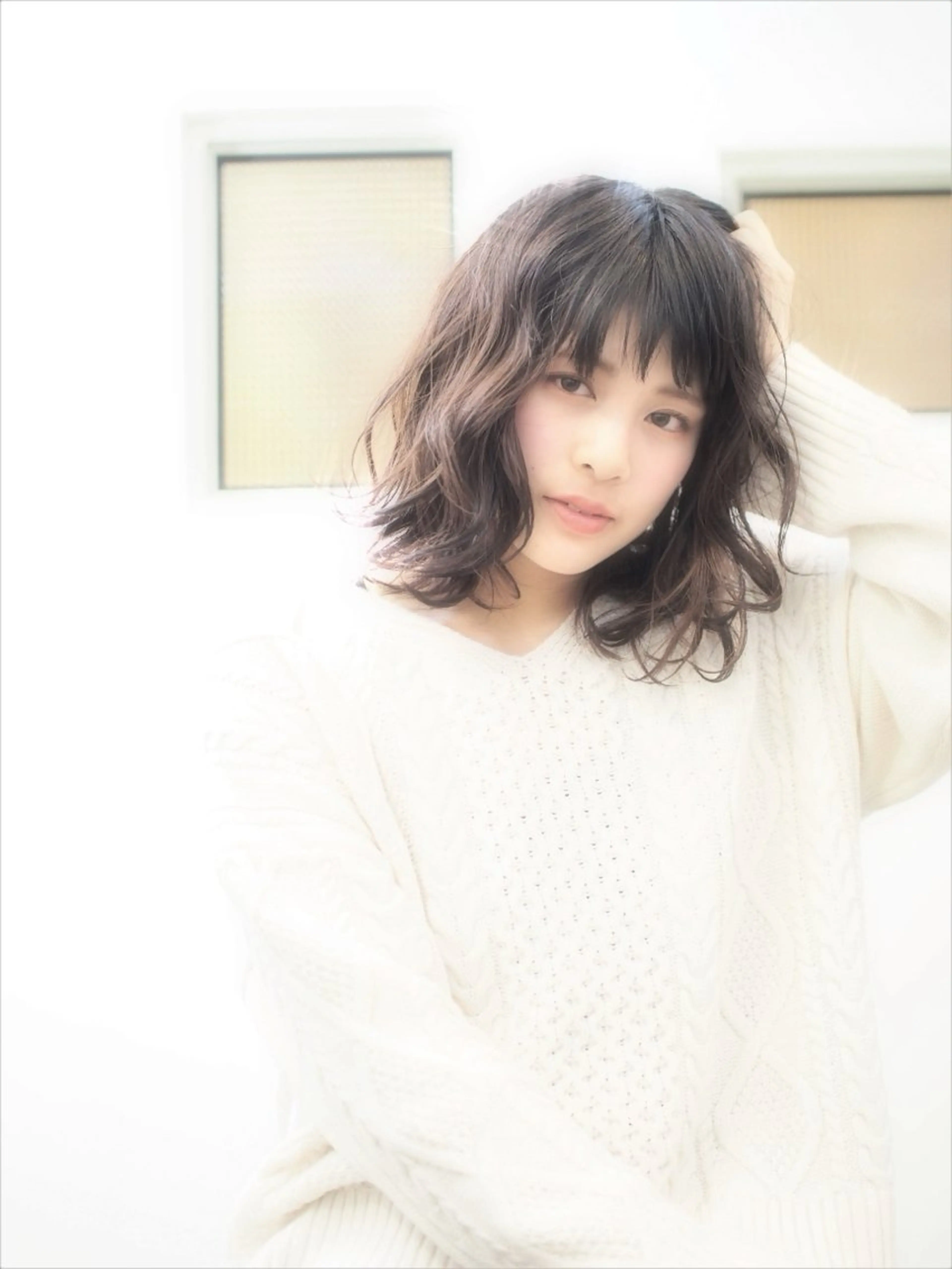 ミディアム パーマ 新田龍之輔 →メンズ／派手髪のヘアスタイル