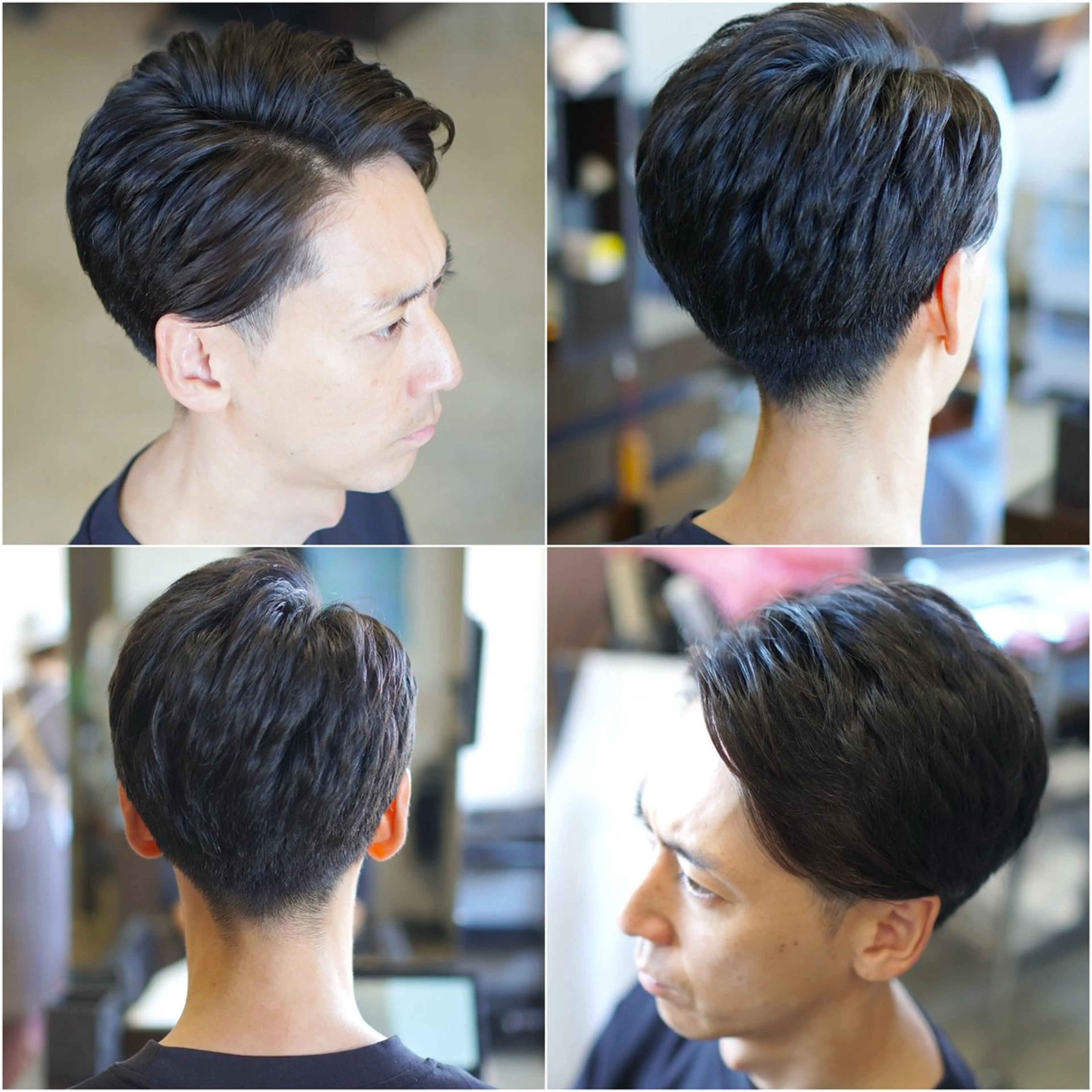 ショート メンズ オールバック 刈り上げ 中島 剛のヘアスタイル