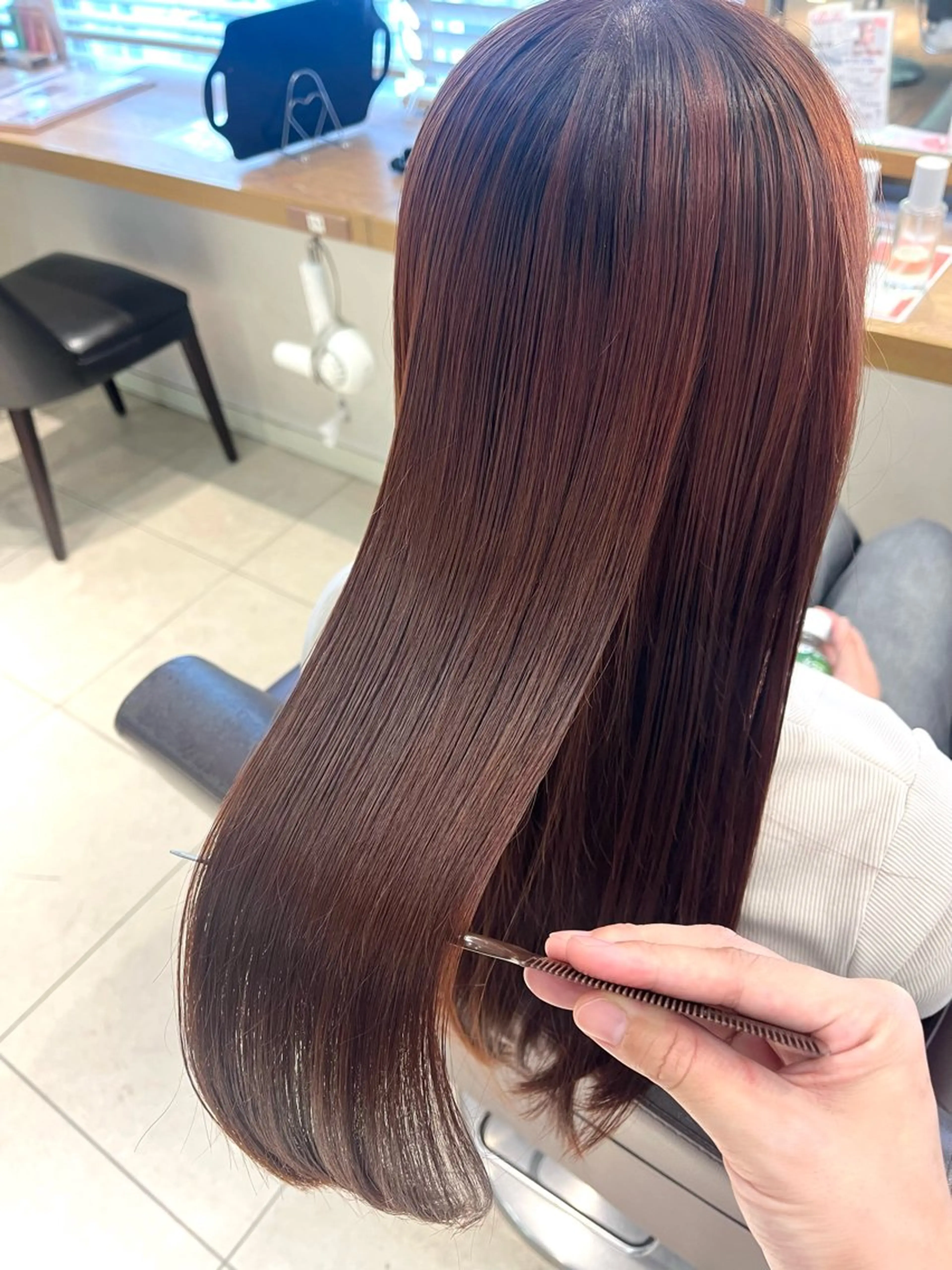 ロング カラー 髪質改善 トリートメント ヘアカラー トリートメント 透明感カラー/ 髪質改善/レイヤーのヘアスタイル