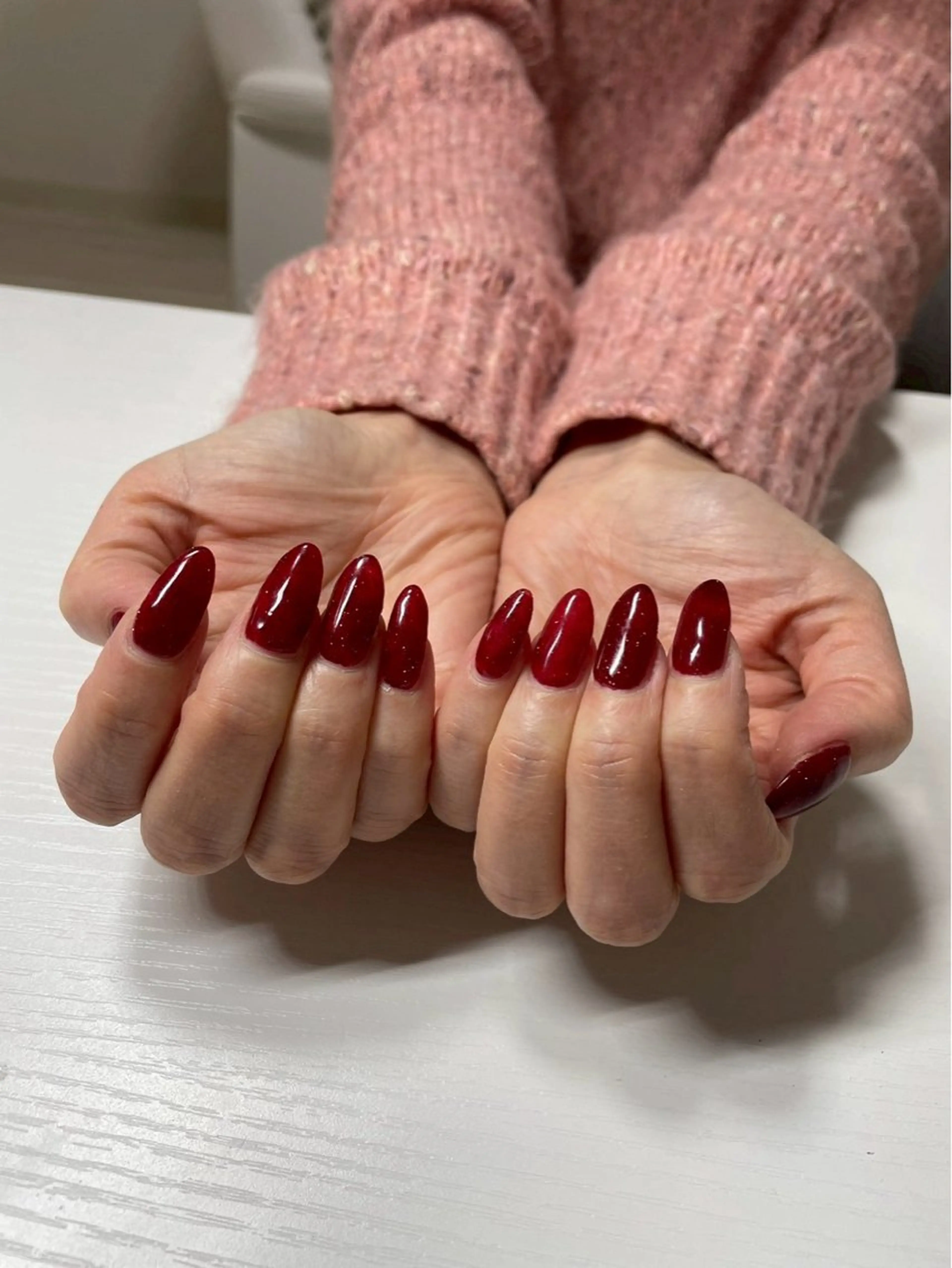 【4/4~4/15限定🍓】《ハンドネイル》ワンカラー（オフ込み）60分[岡山市北区柳町・中央町]の写真