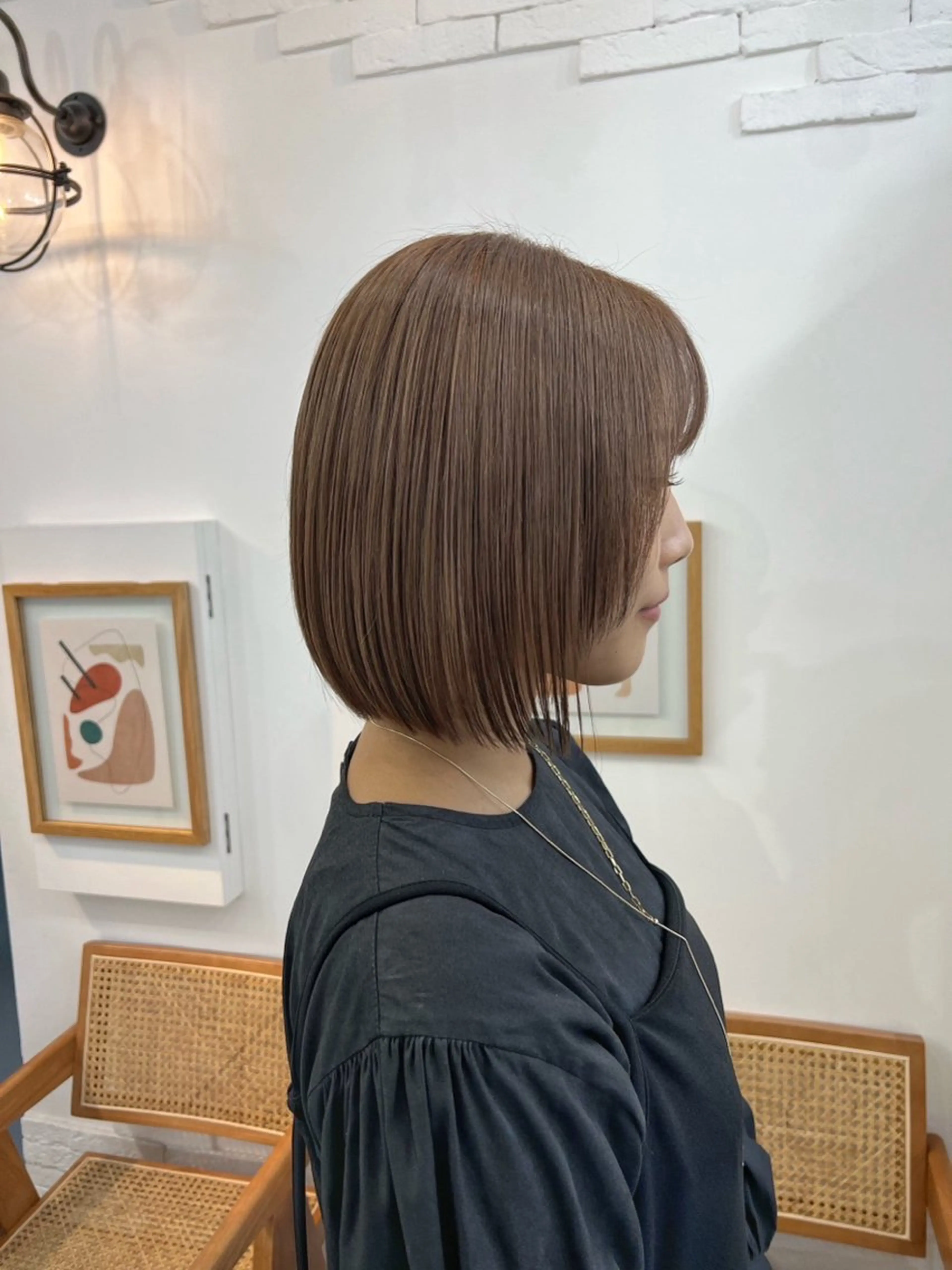 ショート カラー ブリーチ ダブルカラー ブリーチなしカラー カット ヘアカラー ✨髪質改善✨原宿 えのもと　はなのヘアスタイル