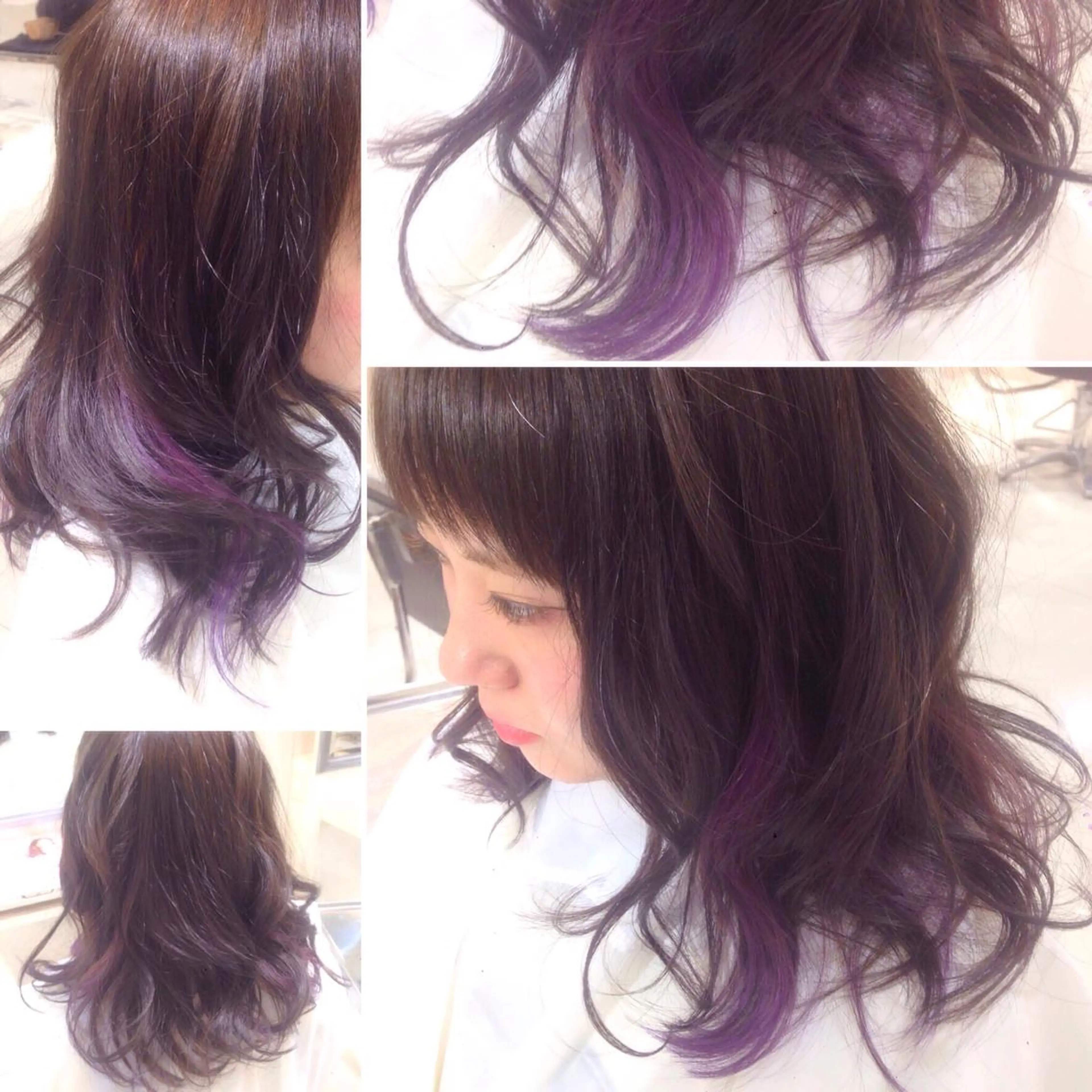 ミディアム カラー インナーカラー ✨艶髪✨透明感✨ 山内大樹のヘアスタイル