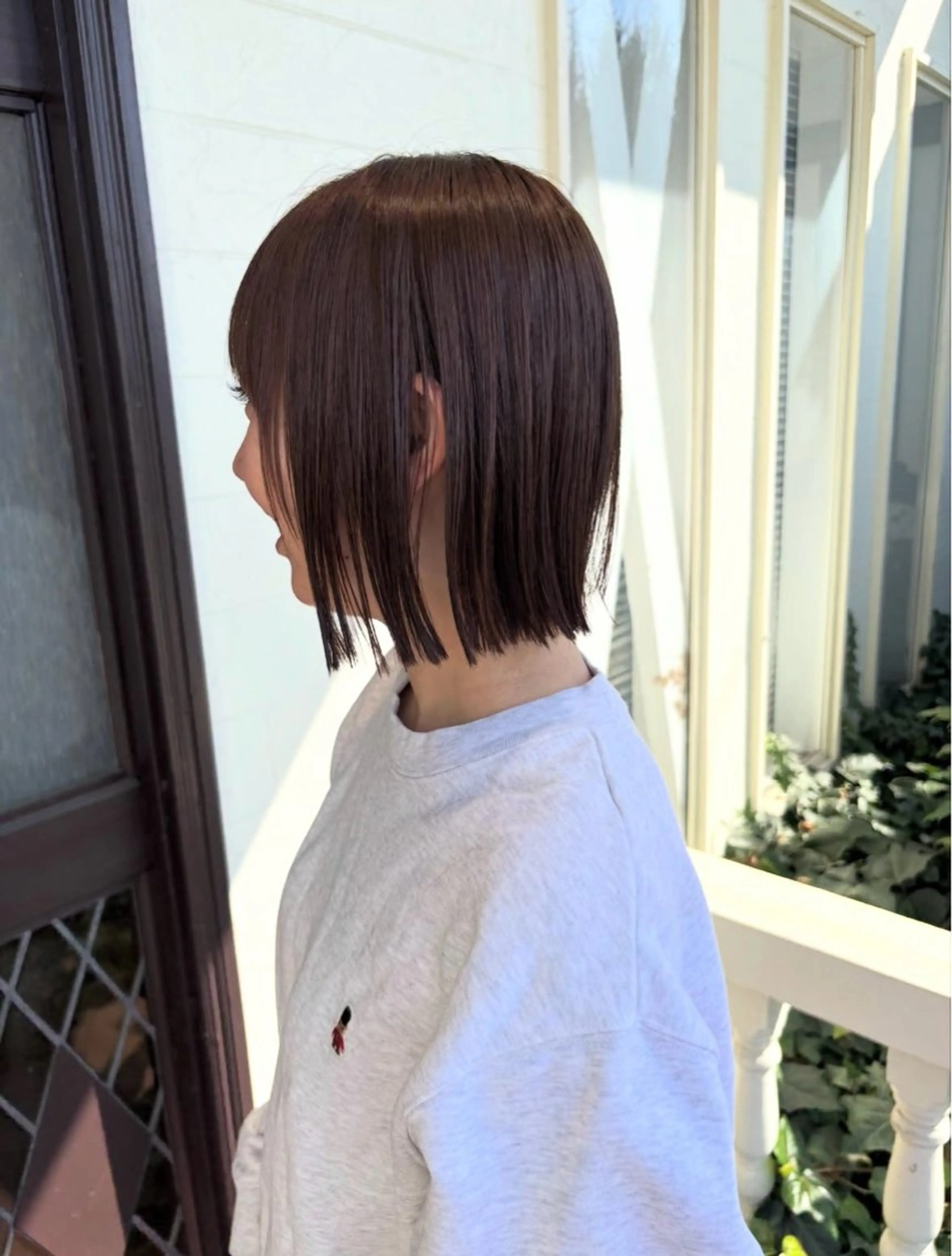 ショート パーマ ボブ 髪質改善 ストレートパーマ カット ヘアカラー 縮毛矯正 トリートメント 江原 彩華のヘアスタイル