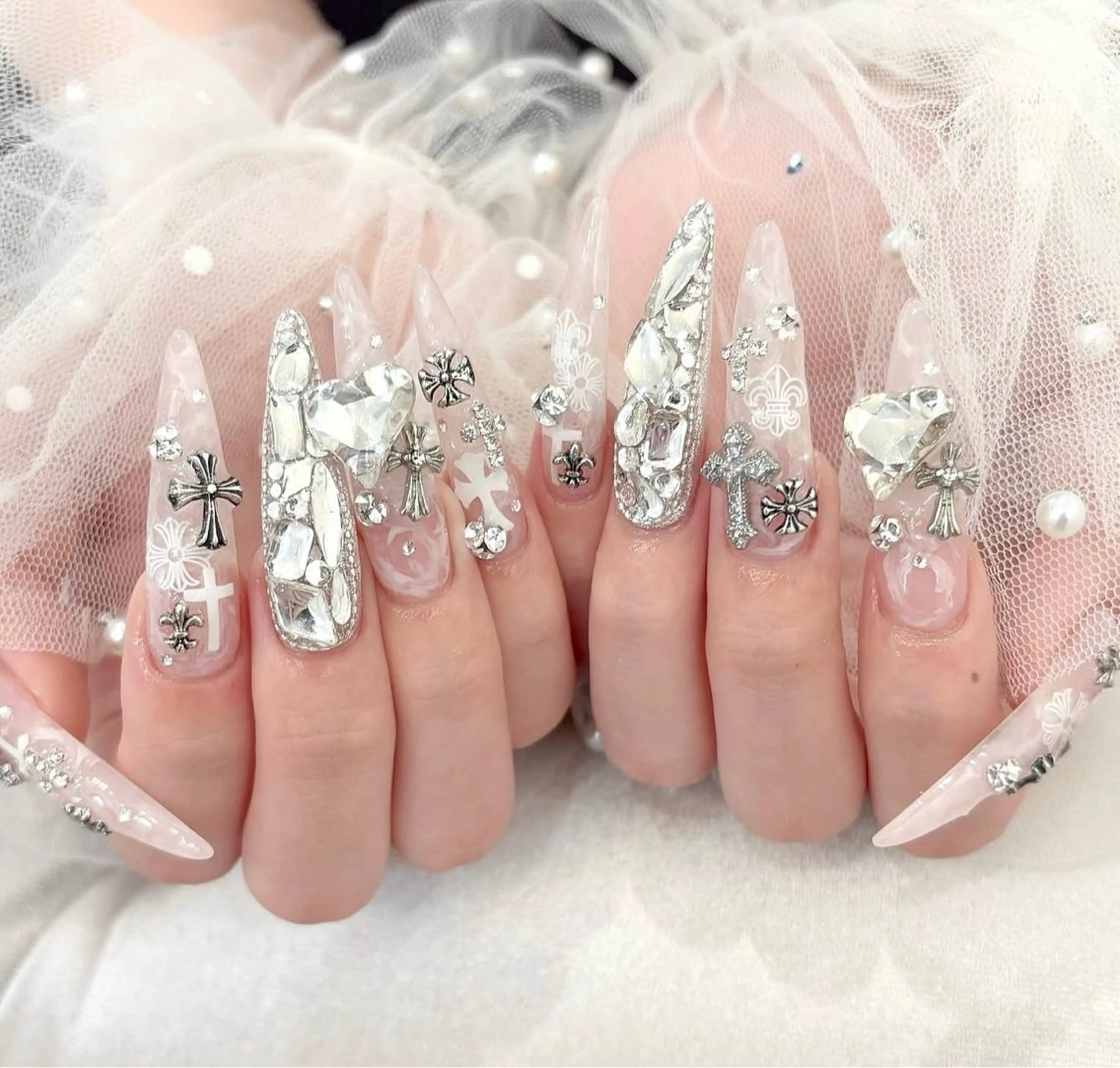 ネイル 長さ出し Mi nailsのネイルデザイン