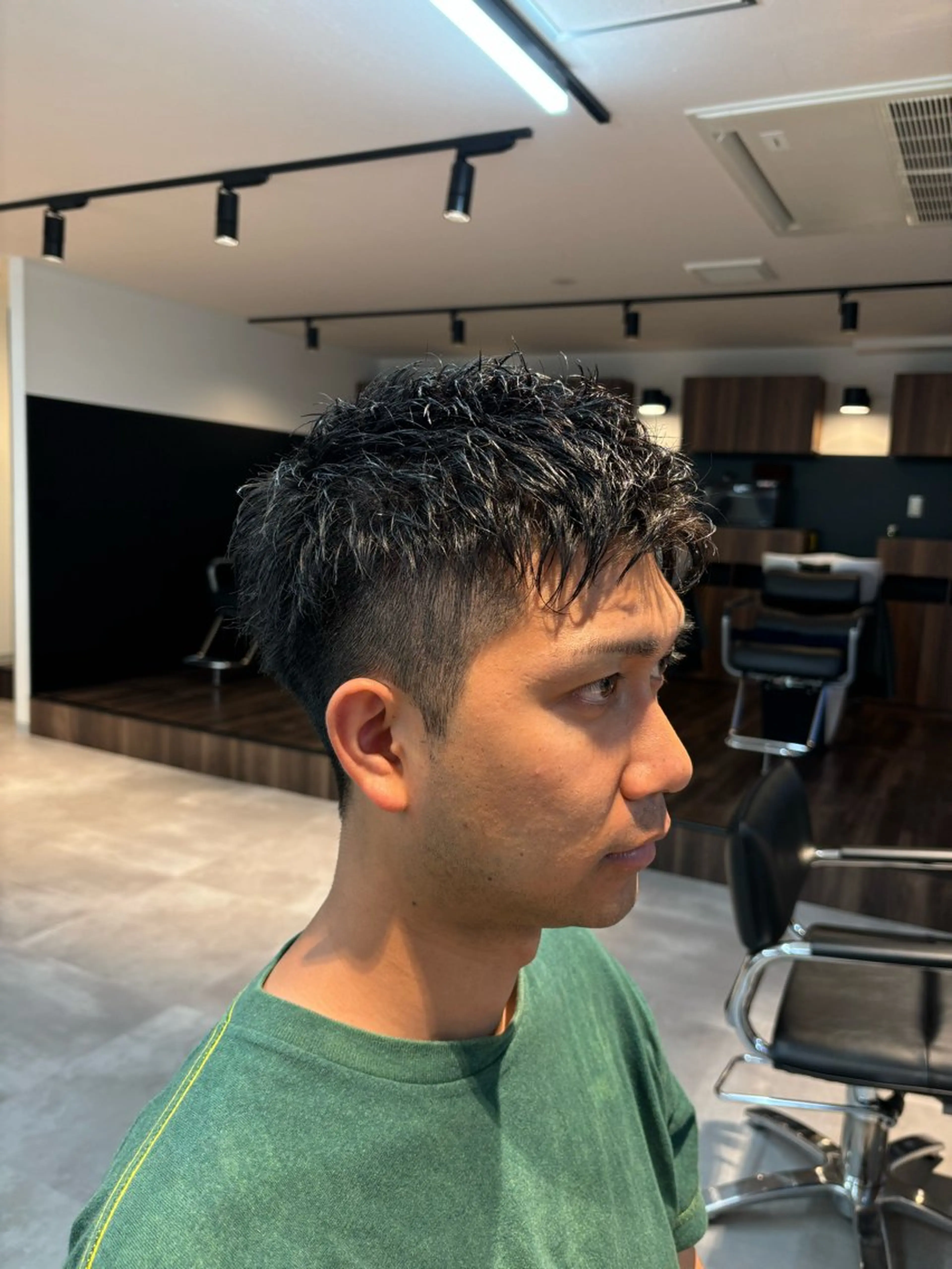 メンズ ツーブロック 刈り上げ カット 保立/フェザーパーマ /メンズカット千葉のヘアスタイル