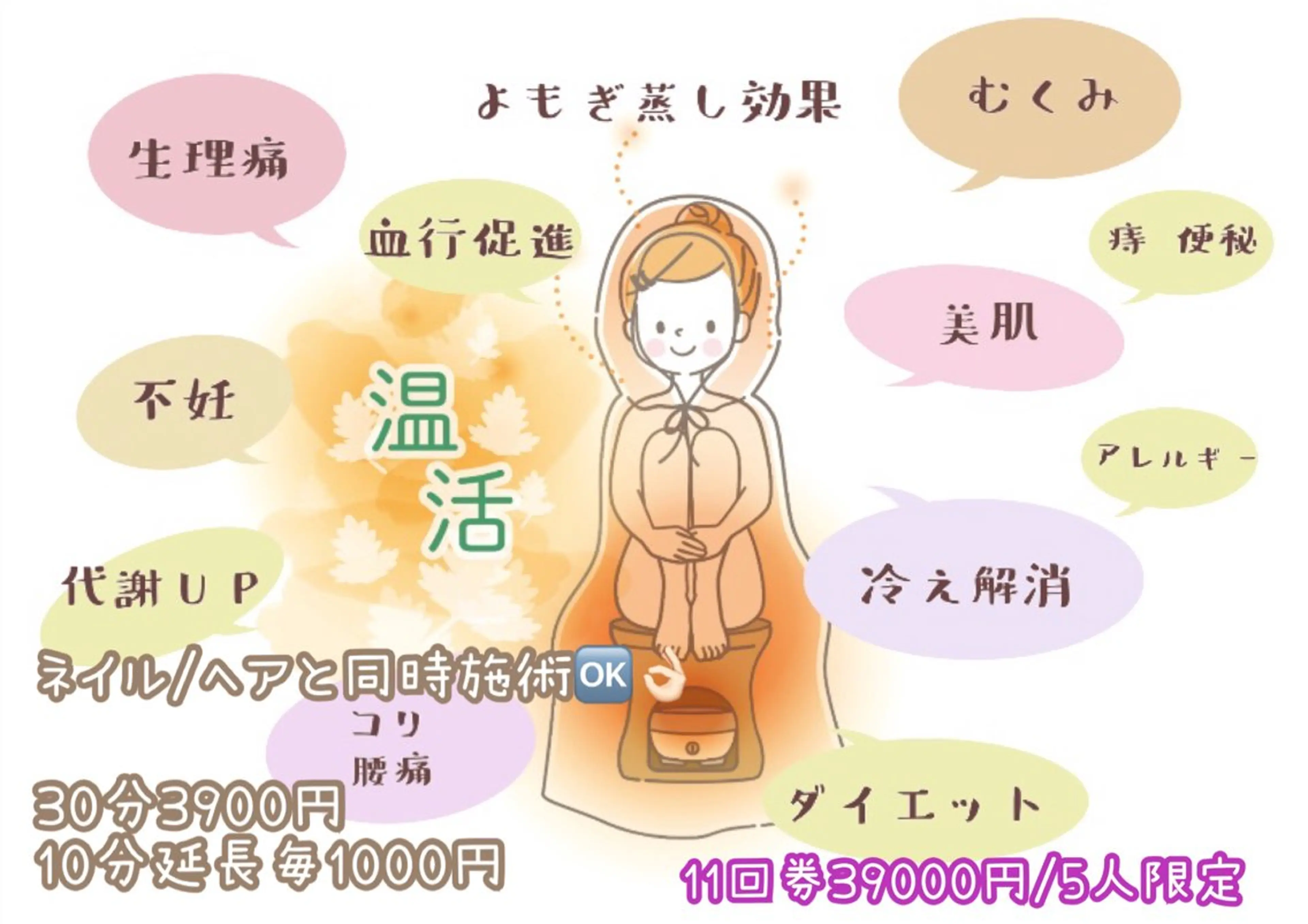 よもぎ蒸し60分【完全個室】の写真