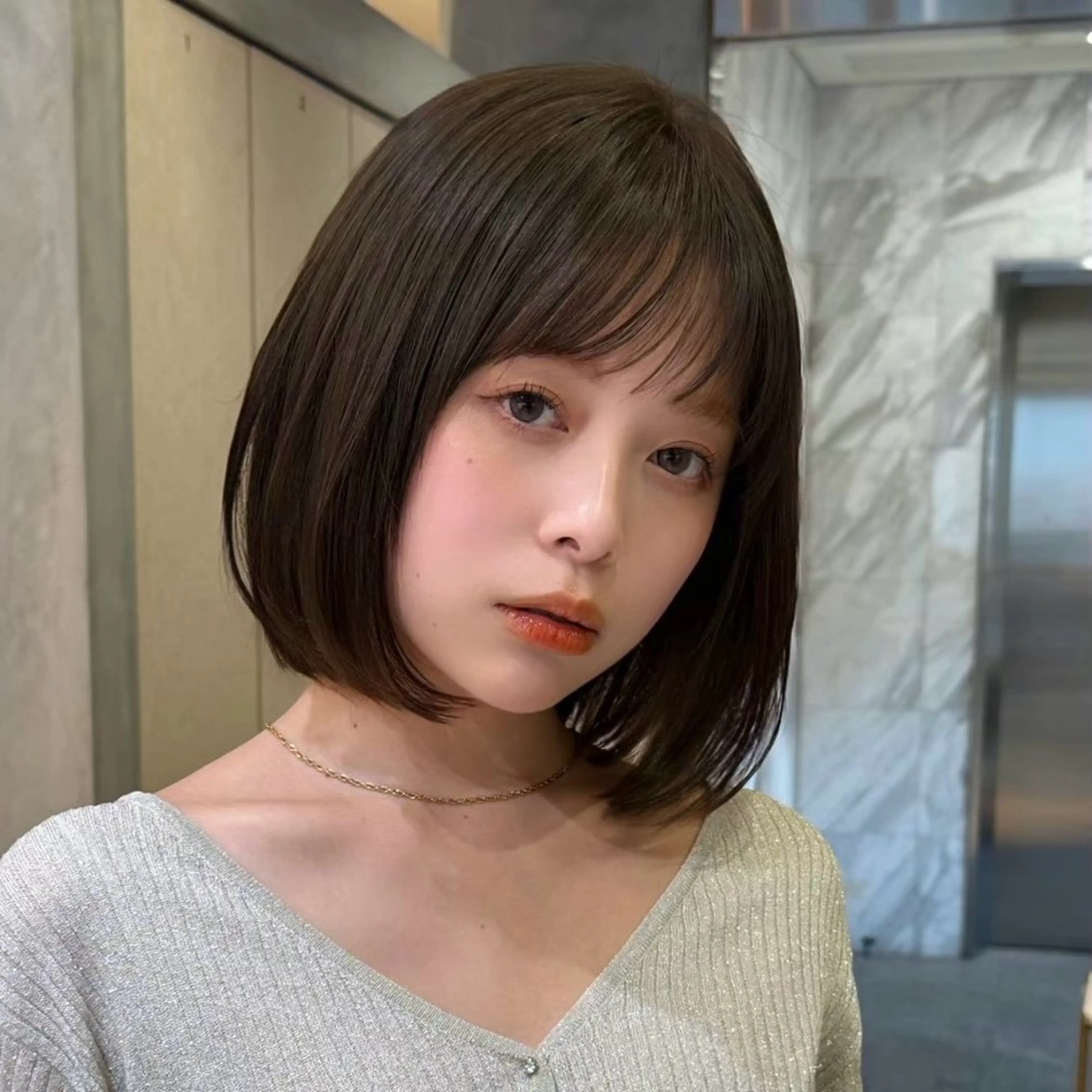 ショート ボブ/レイヤー/ 縮毛矯正/ 渡邊莉玖のヘアスタイル