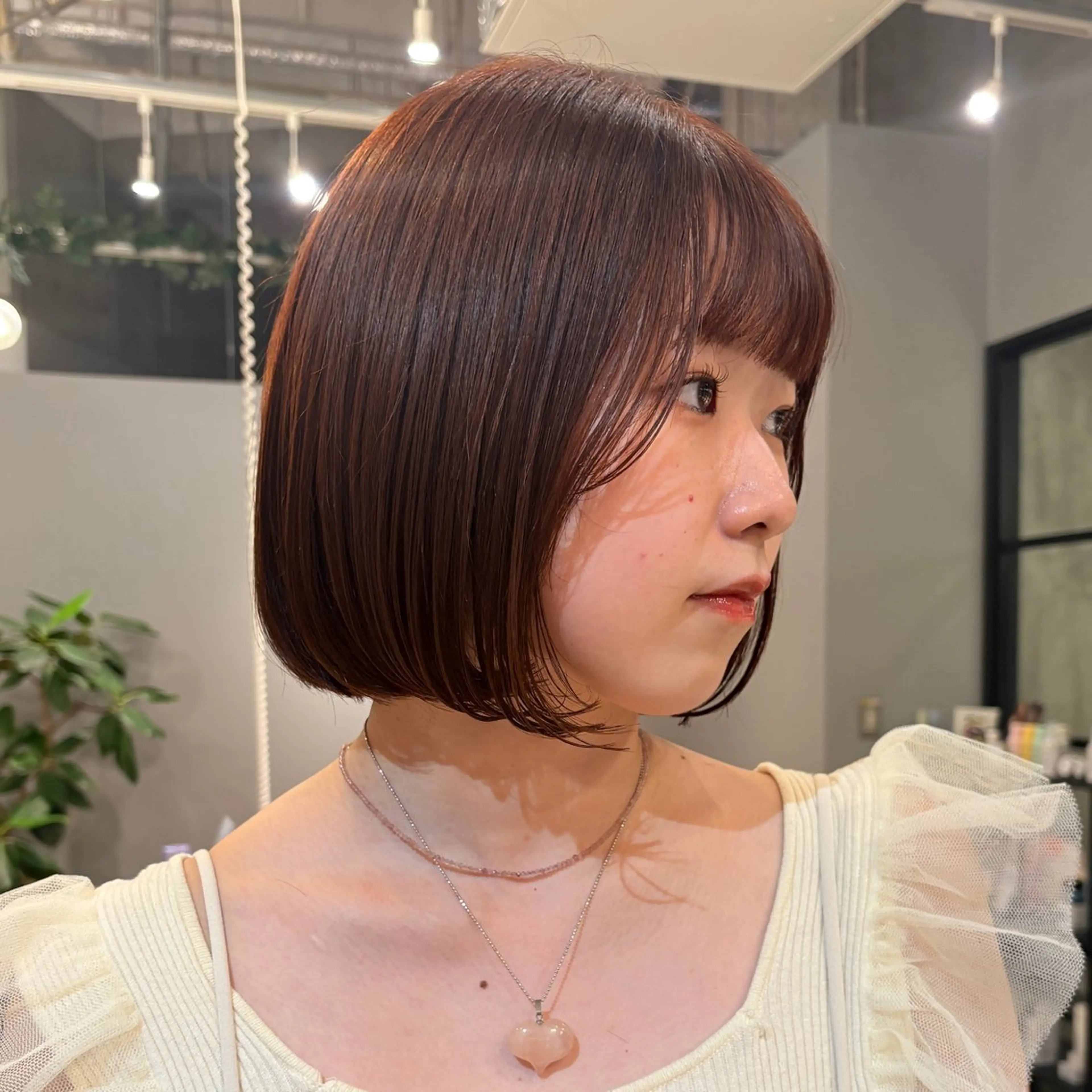 【口コミ特典🎁Aujua2stepトリートメント付】カット+暖色カラー🍑🍊の写真