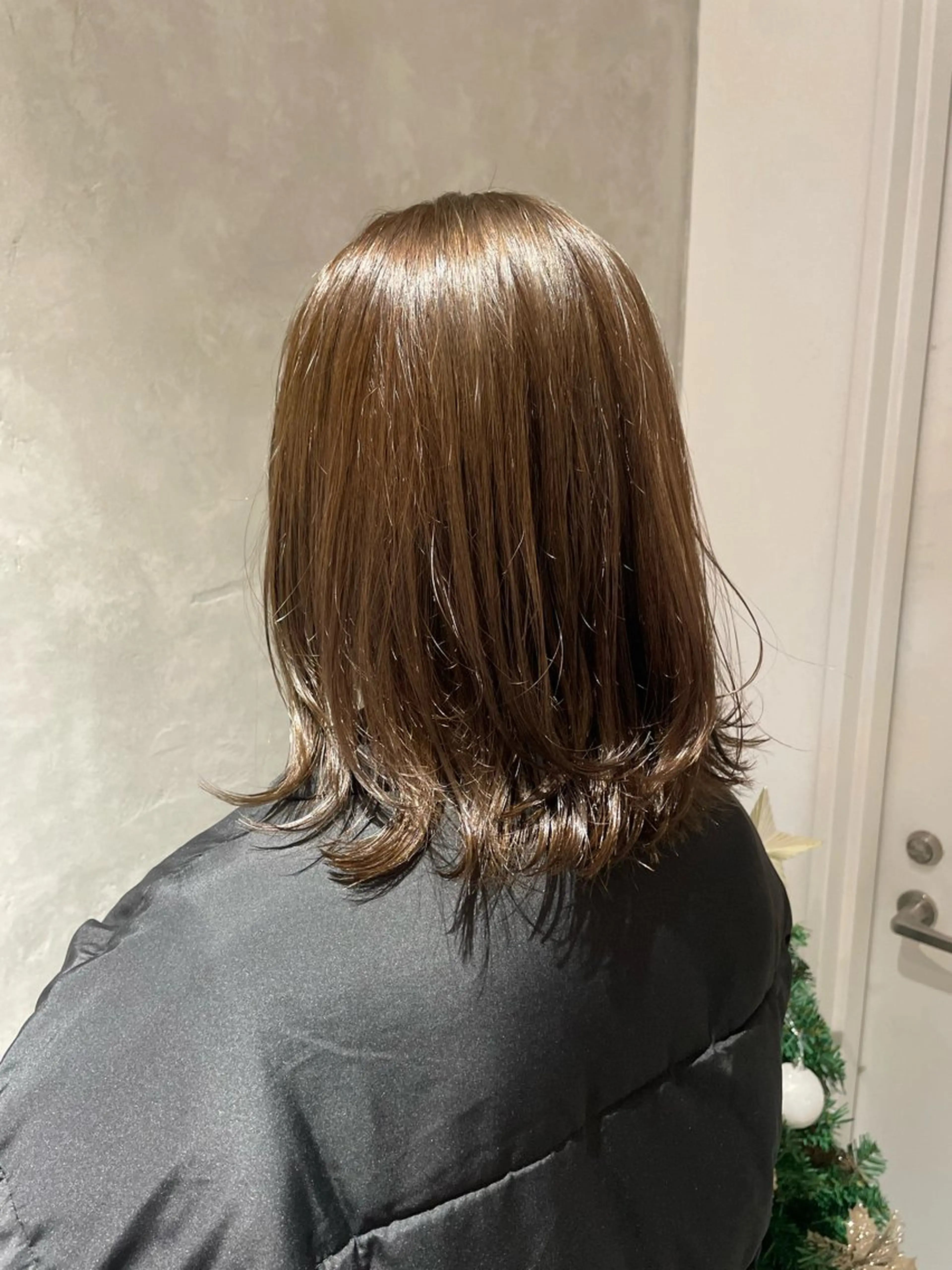 ミディアム カラー カット ヘアカラー 加藤 未夢のヘアスタイル