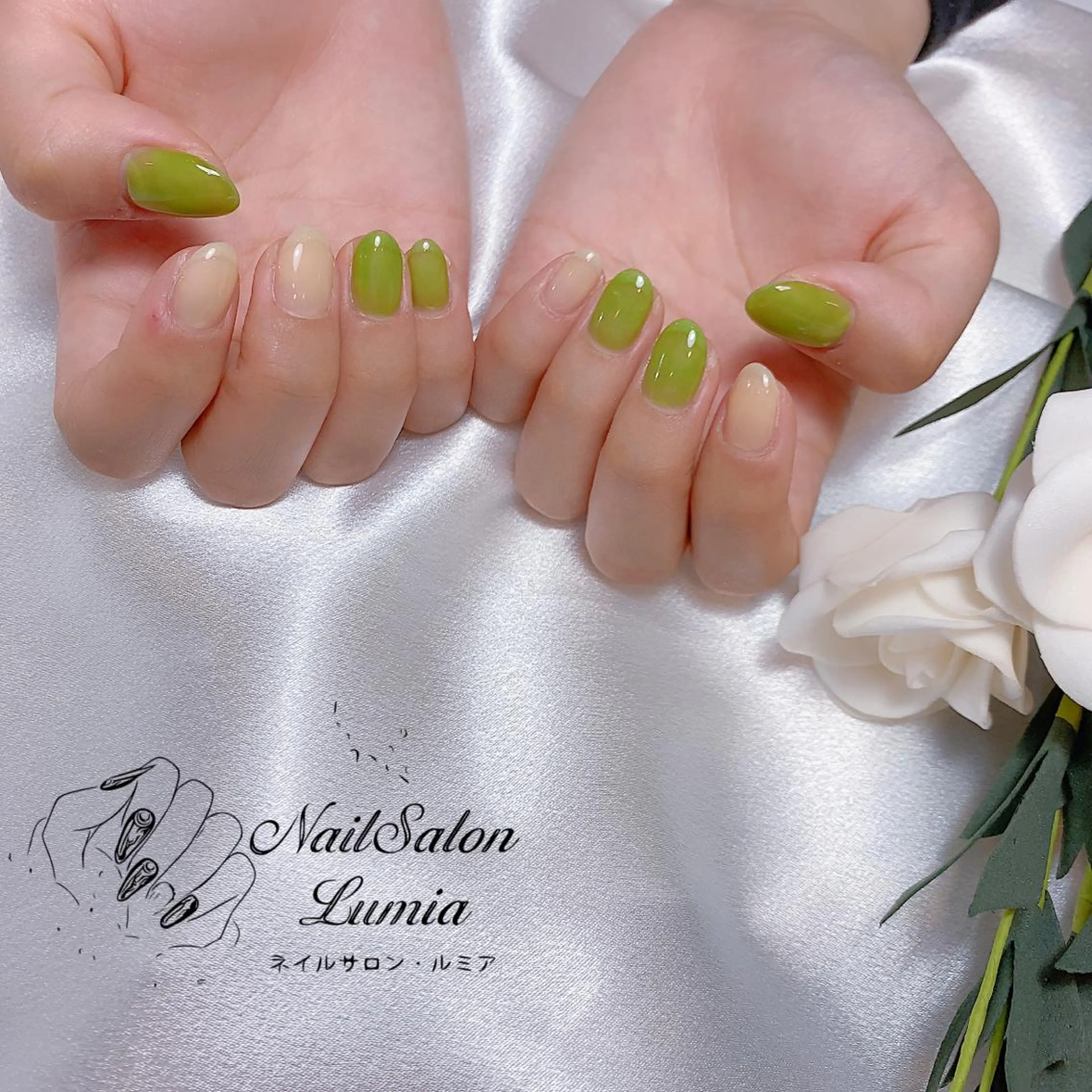 ネイル ワンカラーネイル ネイルサロン ルミア Lumia 店長のネイルデザイン