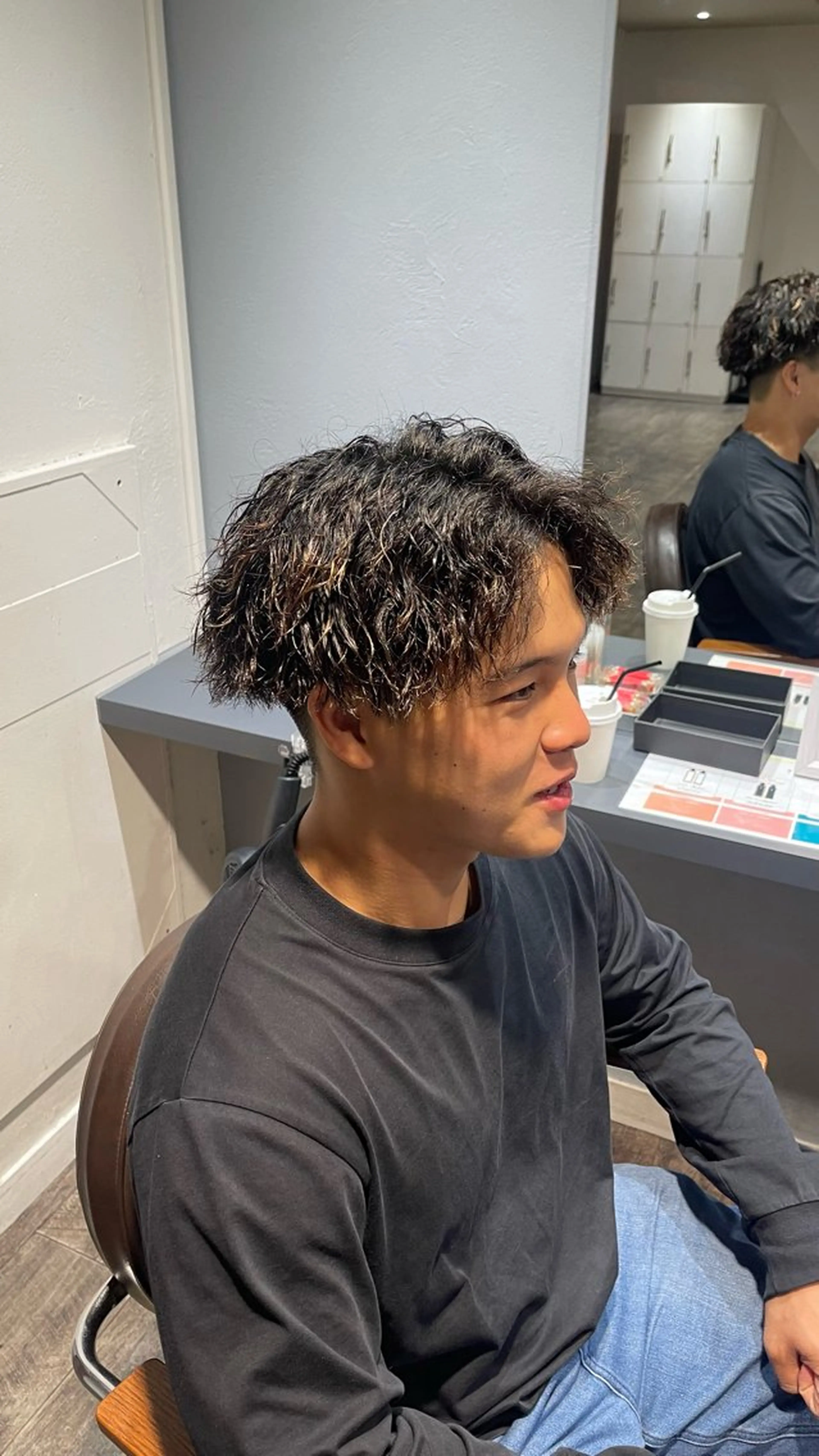 パーマ メンズ カット パーマ 大人男子の メンズパーマのヘアスタイル