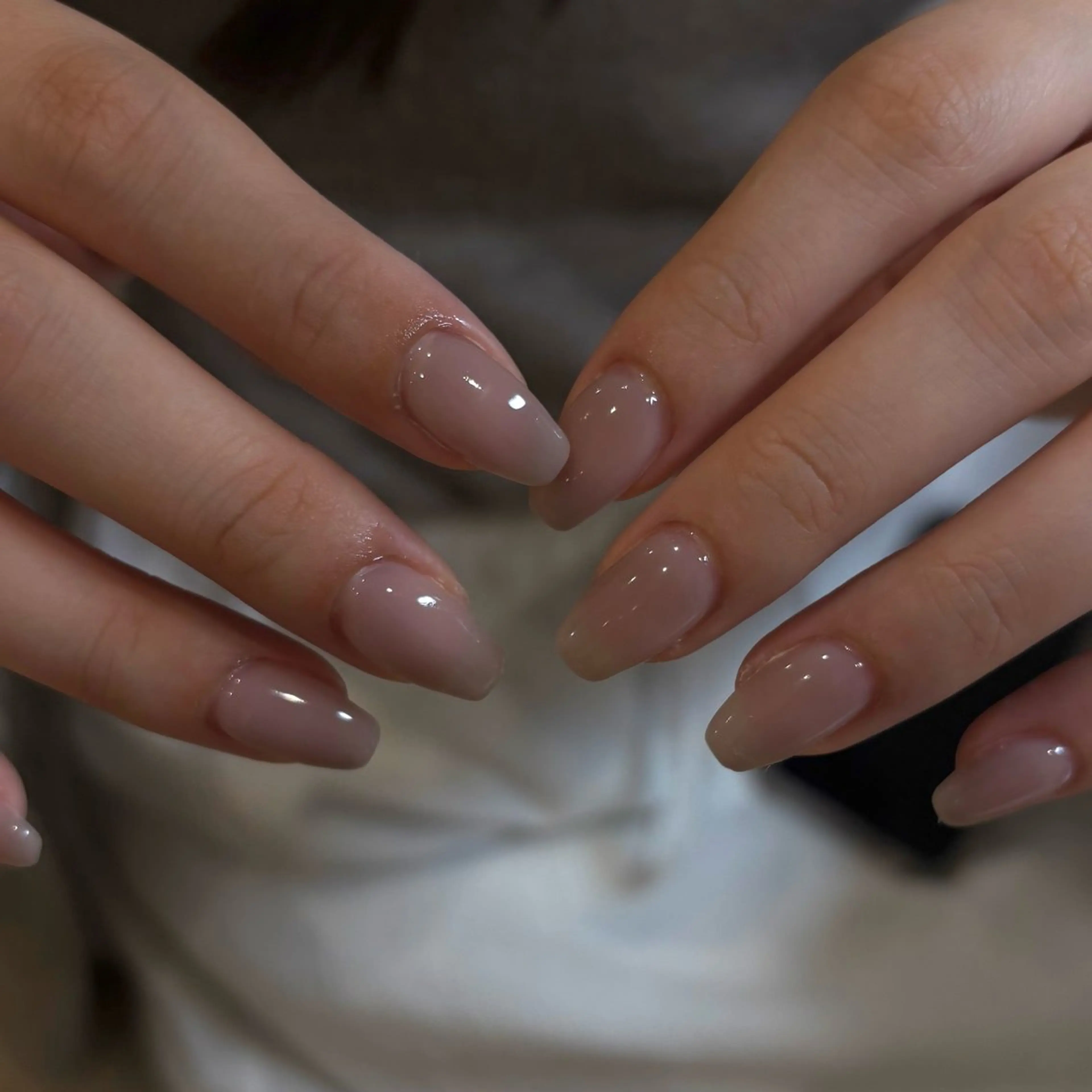 【オフあり】ワンホンちゅるん系ワンカラーネイル💟20色以上 💋¥4980 → ¥2980の写真