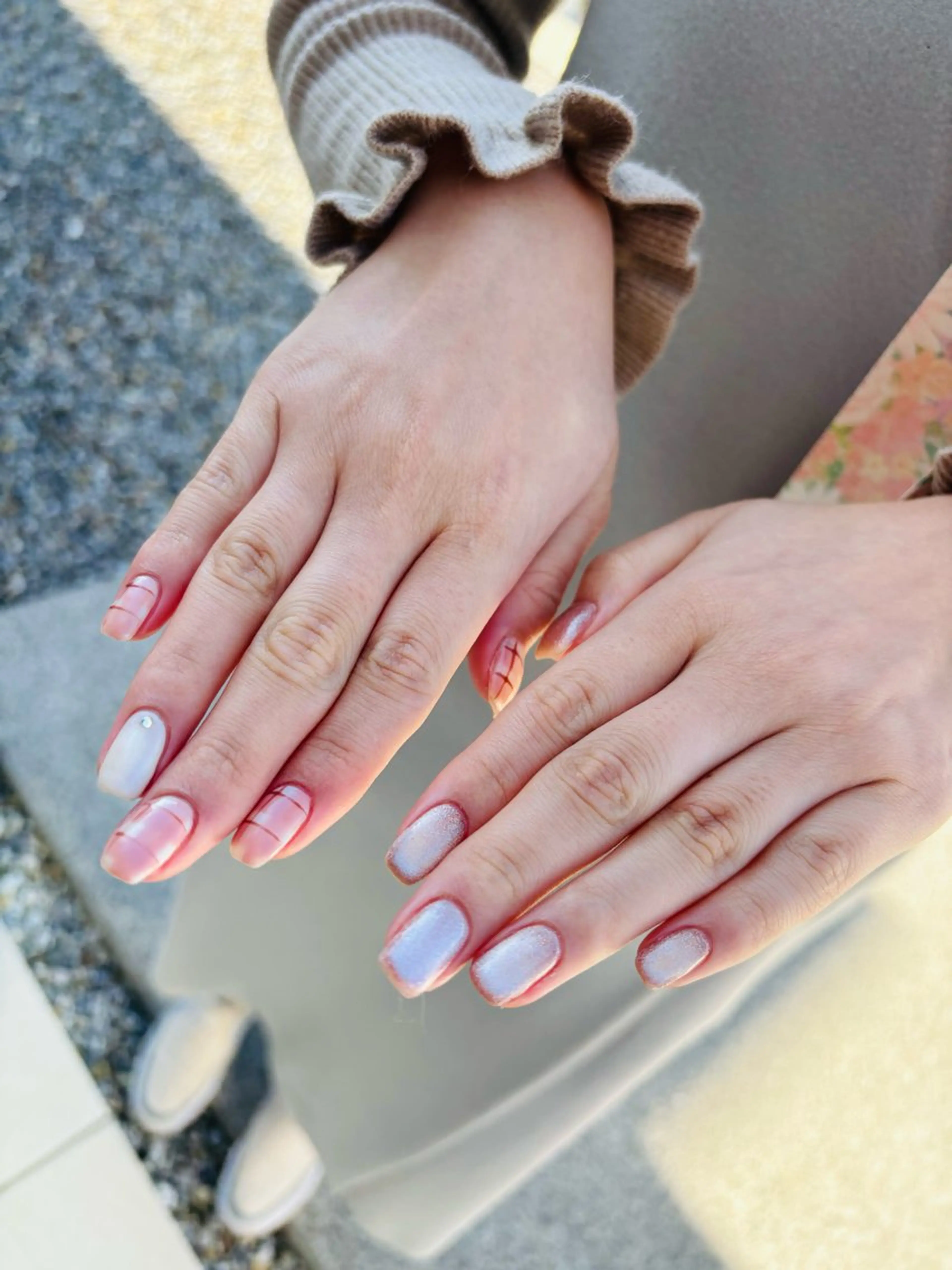 ネイル マグネットネイル ワンカラーネイル Belle　ネイル＆ ホワイトニングサロンのネイルデザイン