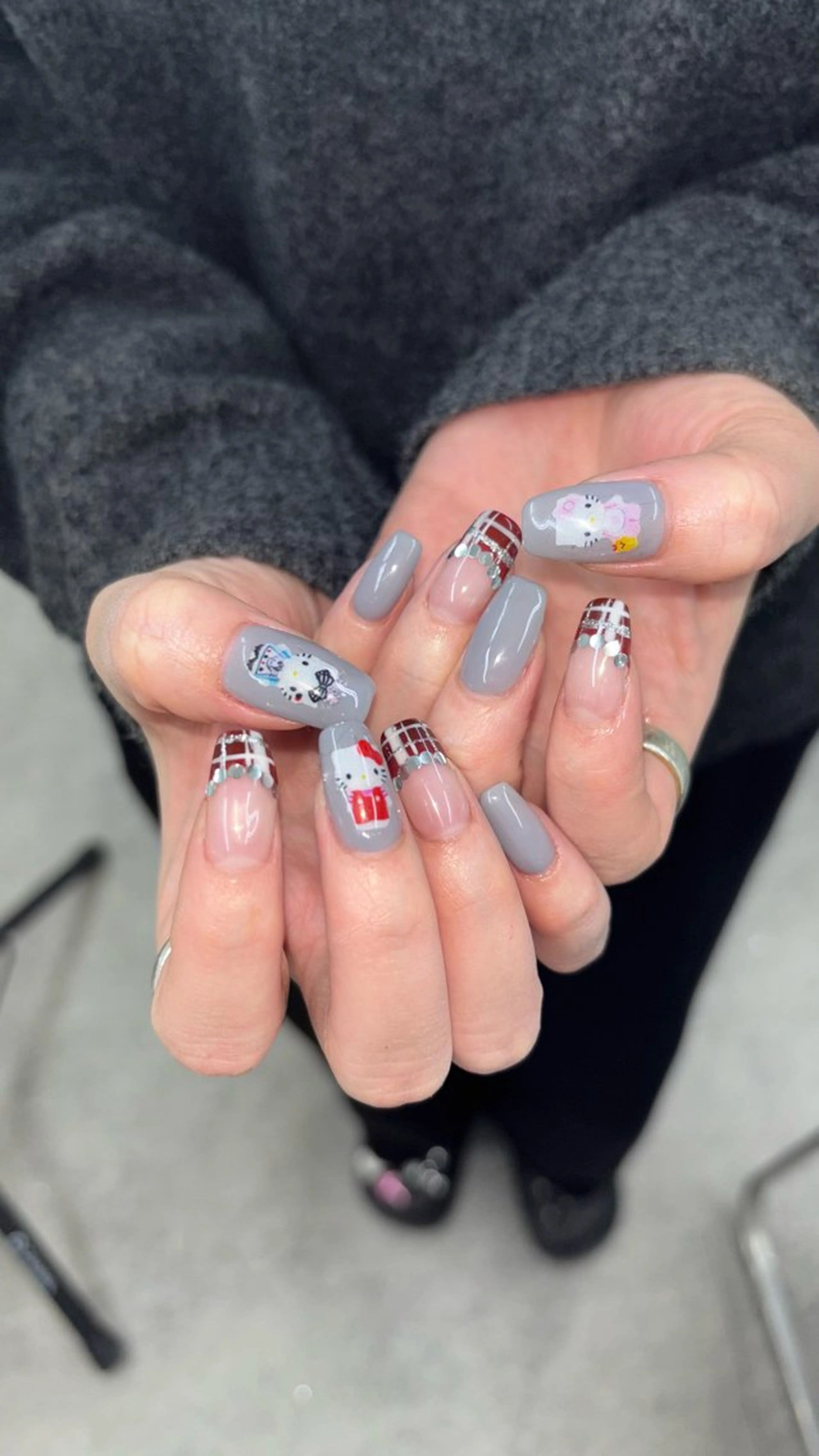 ネイル フレンチネイル ꒰ঌheaven໒꒱ chieのネイルデザイン