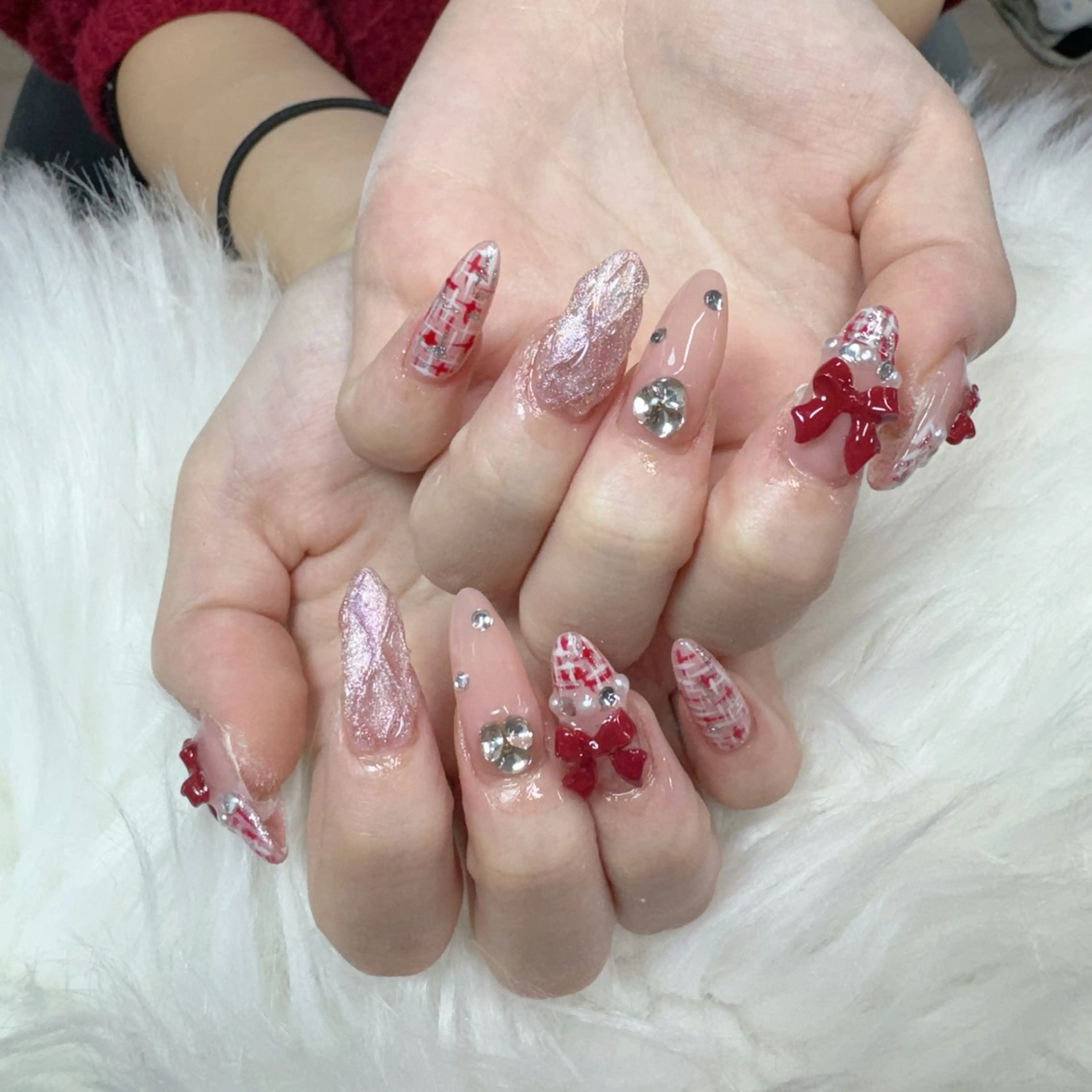 ネイル ハンドネイル 🎀nana🫧 ワンホンネイル🎀のネイルデザイン