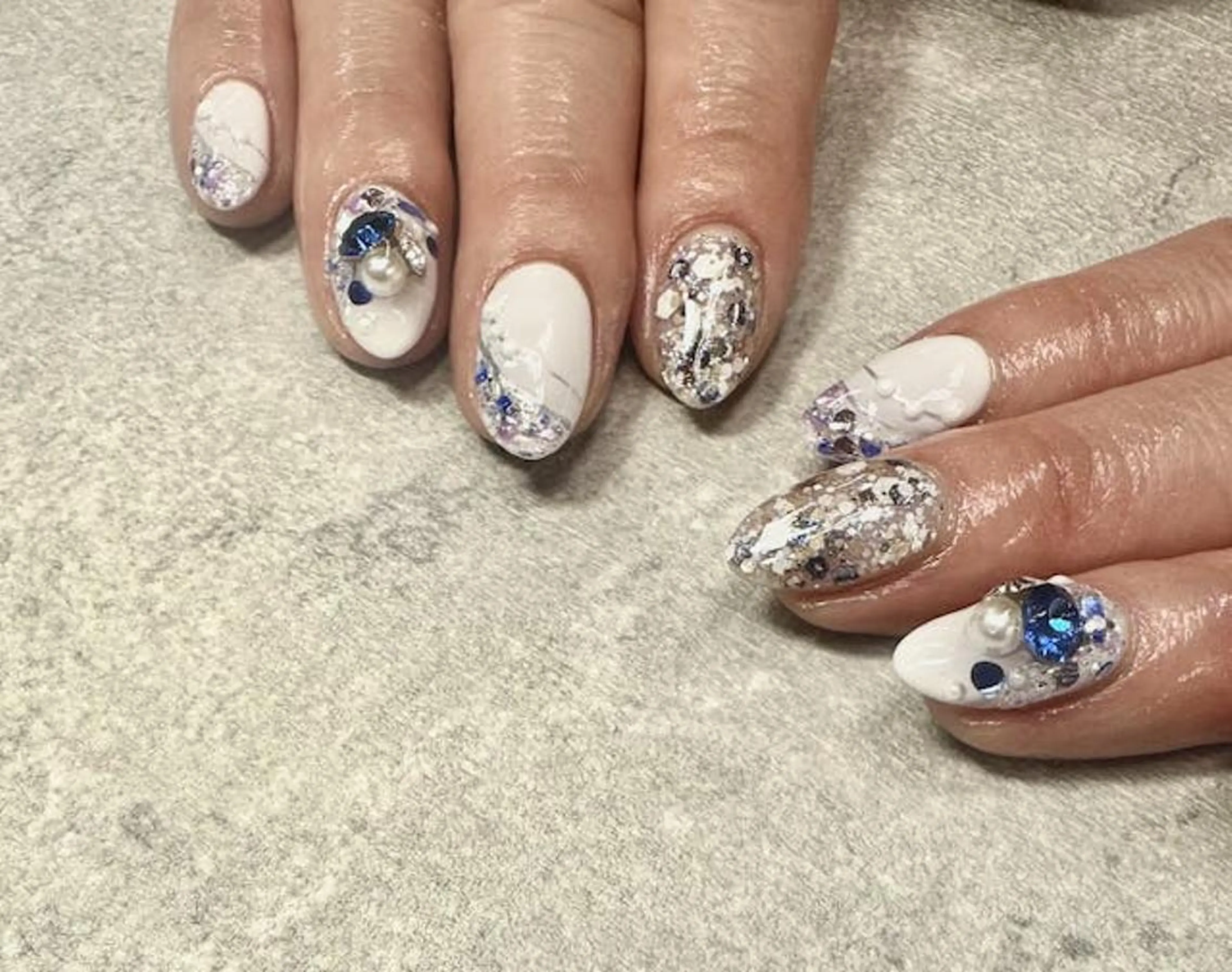 ネイル フットネイル フレンチネイル ジェルネイル ガラスフレンチ グラデーション ハンドネイル ハンドケア FASTNAIL PLUS 新宿店のネイルデザイン