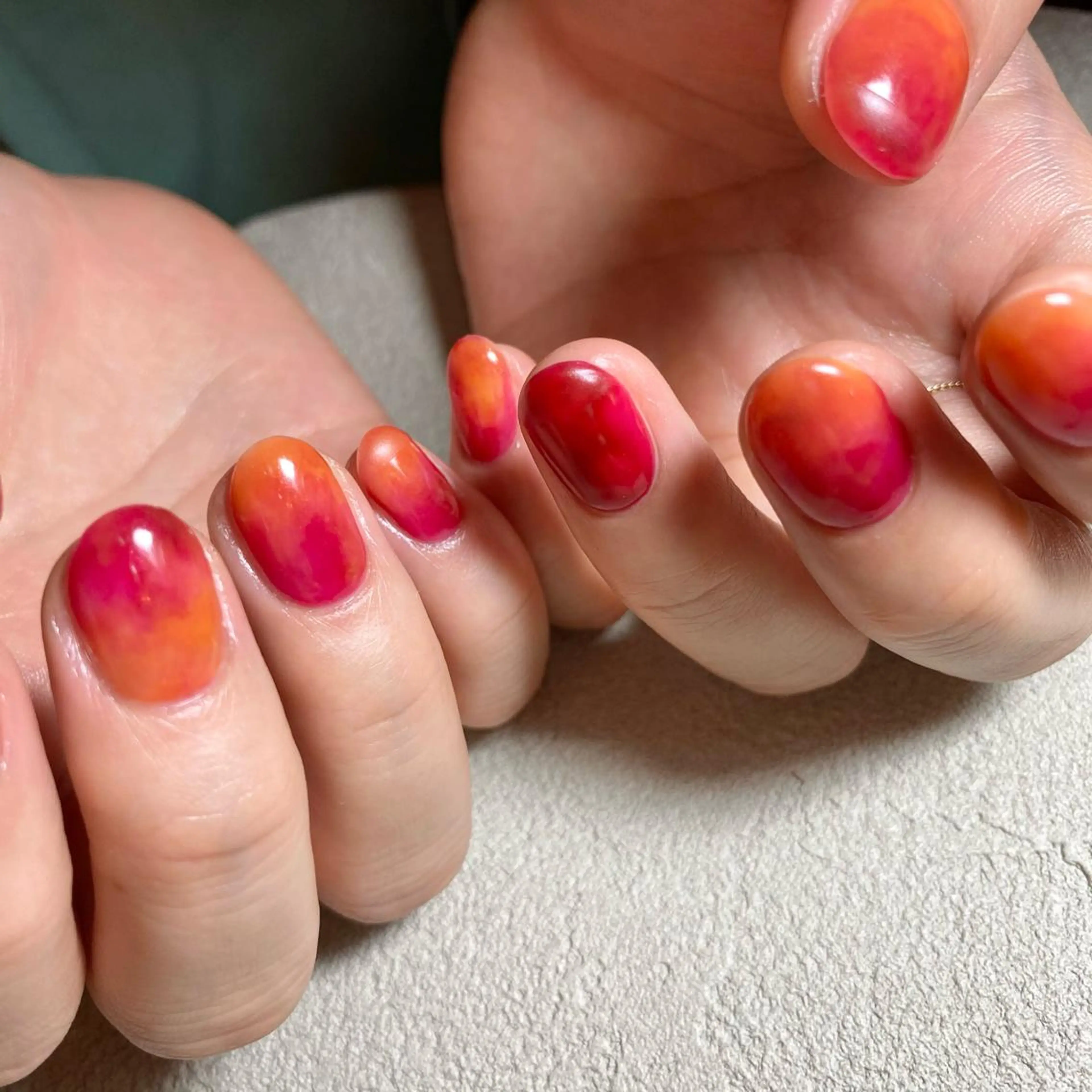 ネイル アートネイル ニュアンスネイル 春ネイル 夏ネイル ハンドネイル 山田 貴子のネイルデザイン