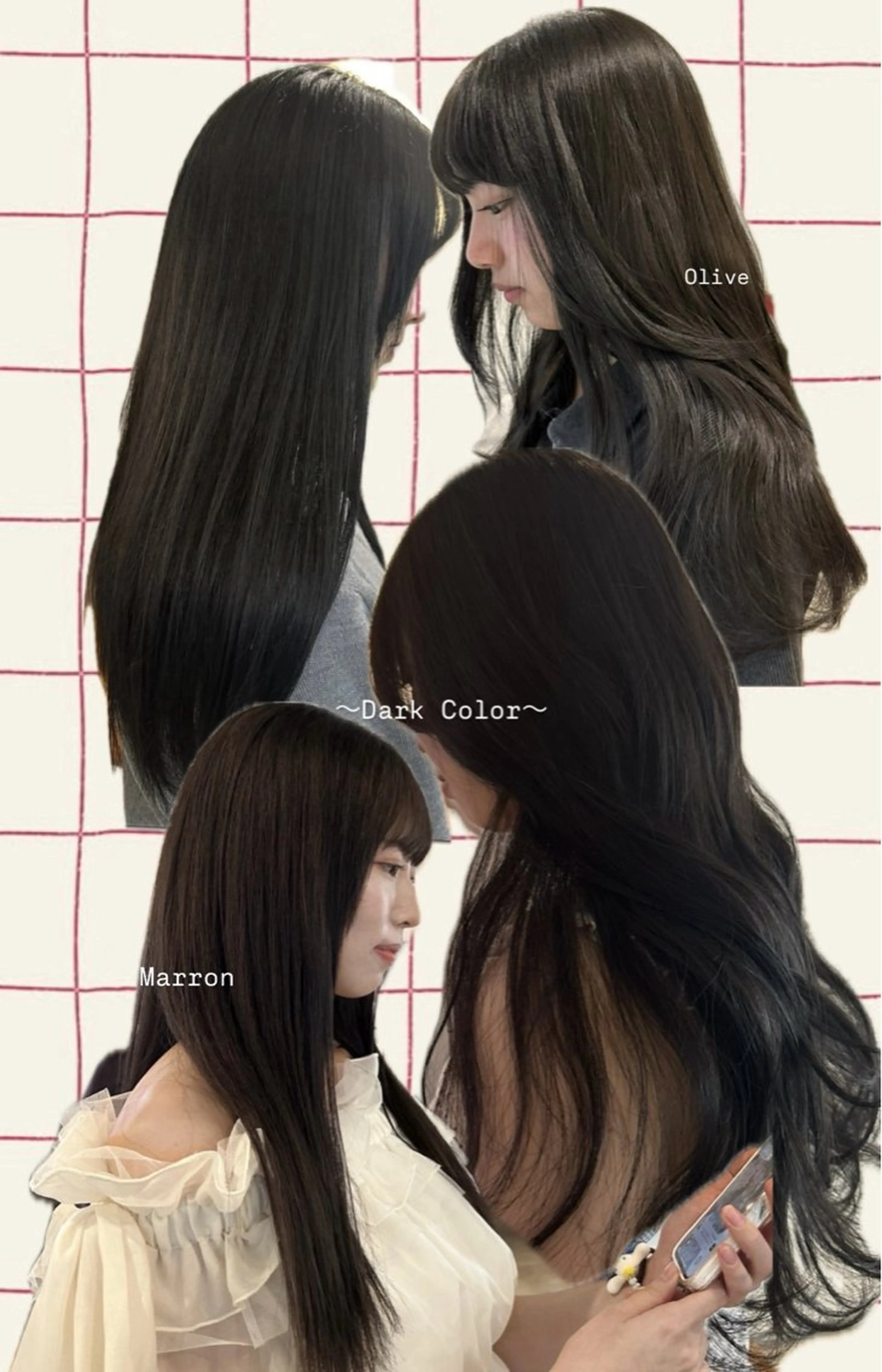 ロング ヘアカラー AI/韓国語対 応/韓国ヘア🇰🇷のヘアスタイル