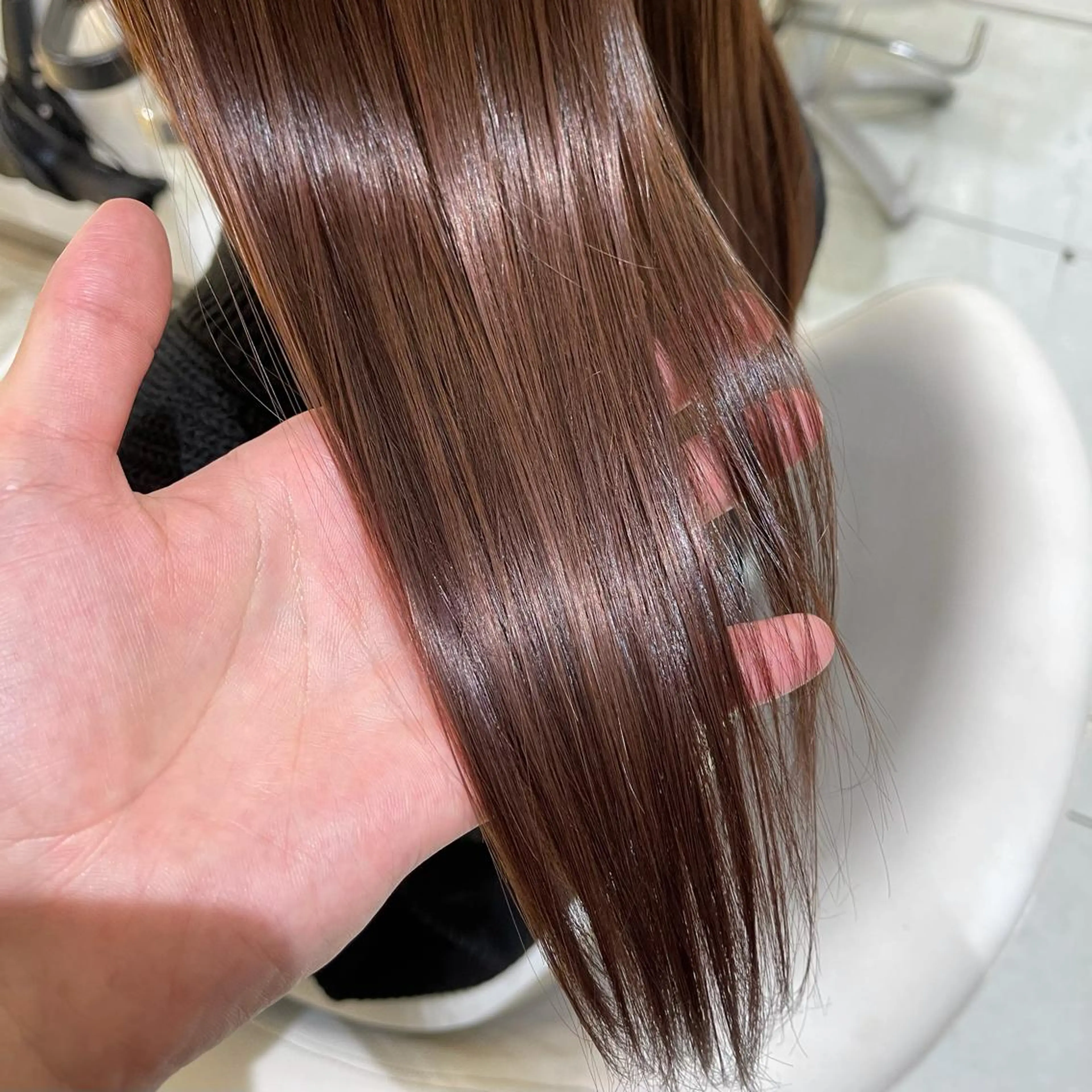 カット+髪質改善酸熱トリートメントの写真