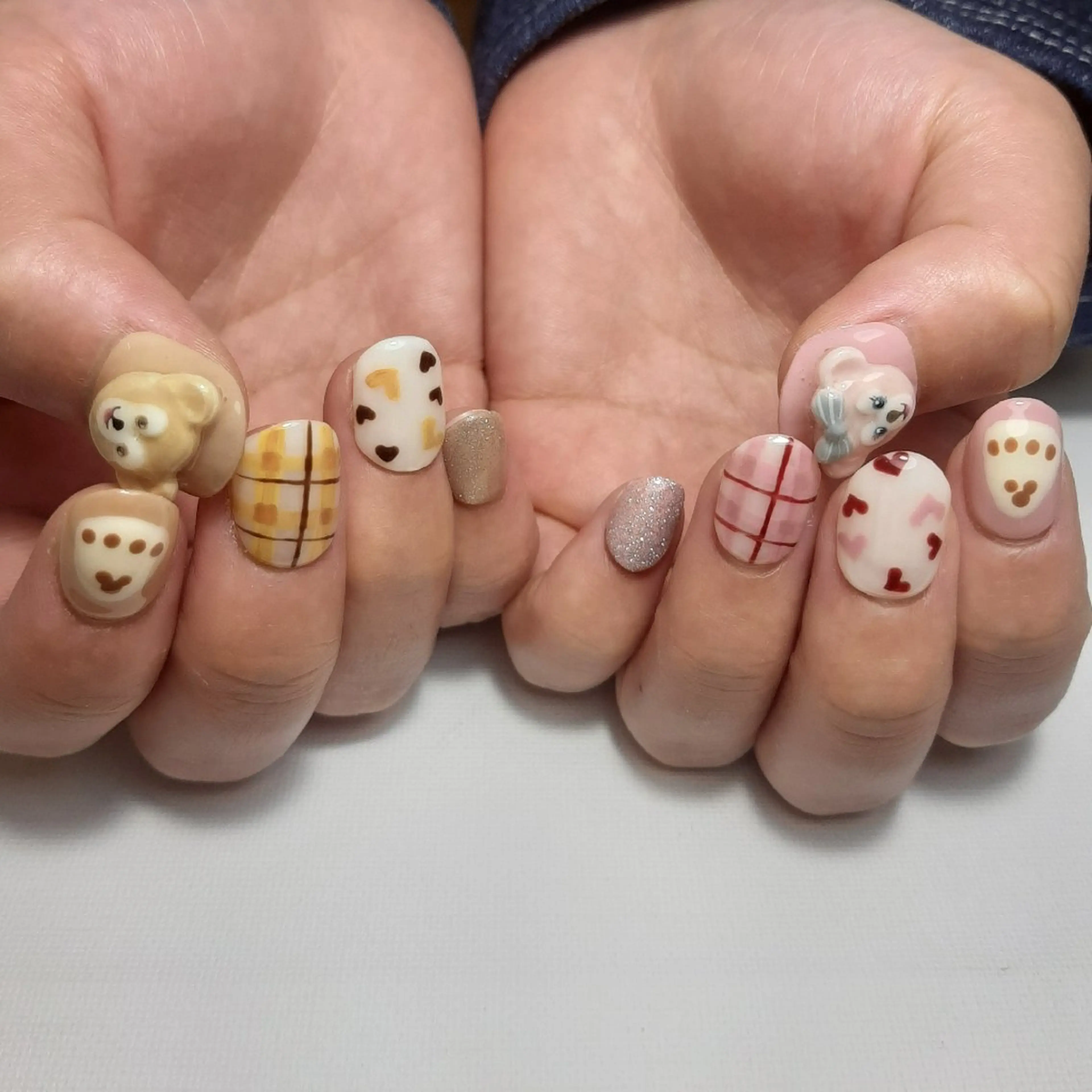 ネイル ジェルネイル 持ち込み ショートネイル owlnail /持込みデザイン専門のネイルデザイン