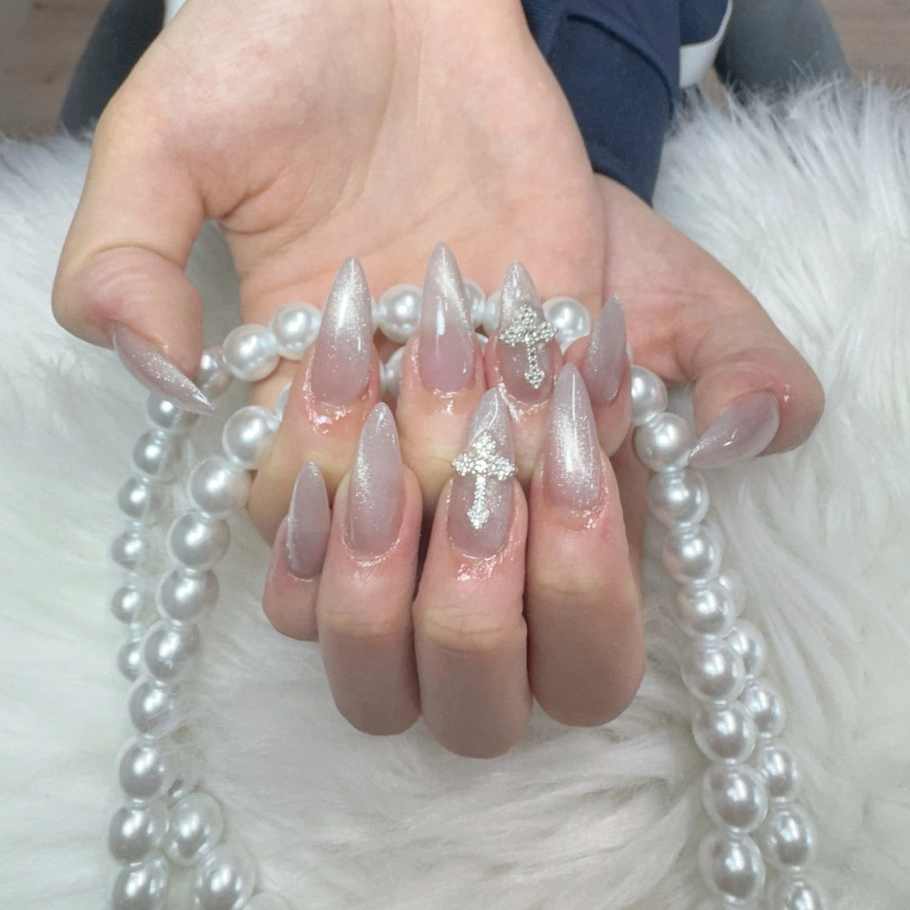 ネイル ハンドネイル 🎀nana🫧 ワンホンネイル🎀のネイルデザイン