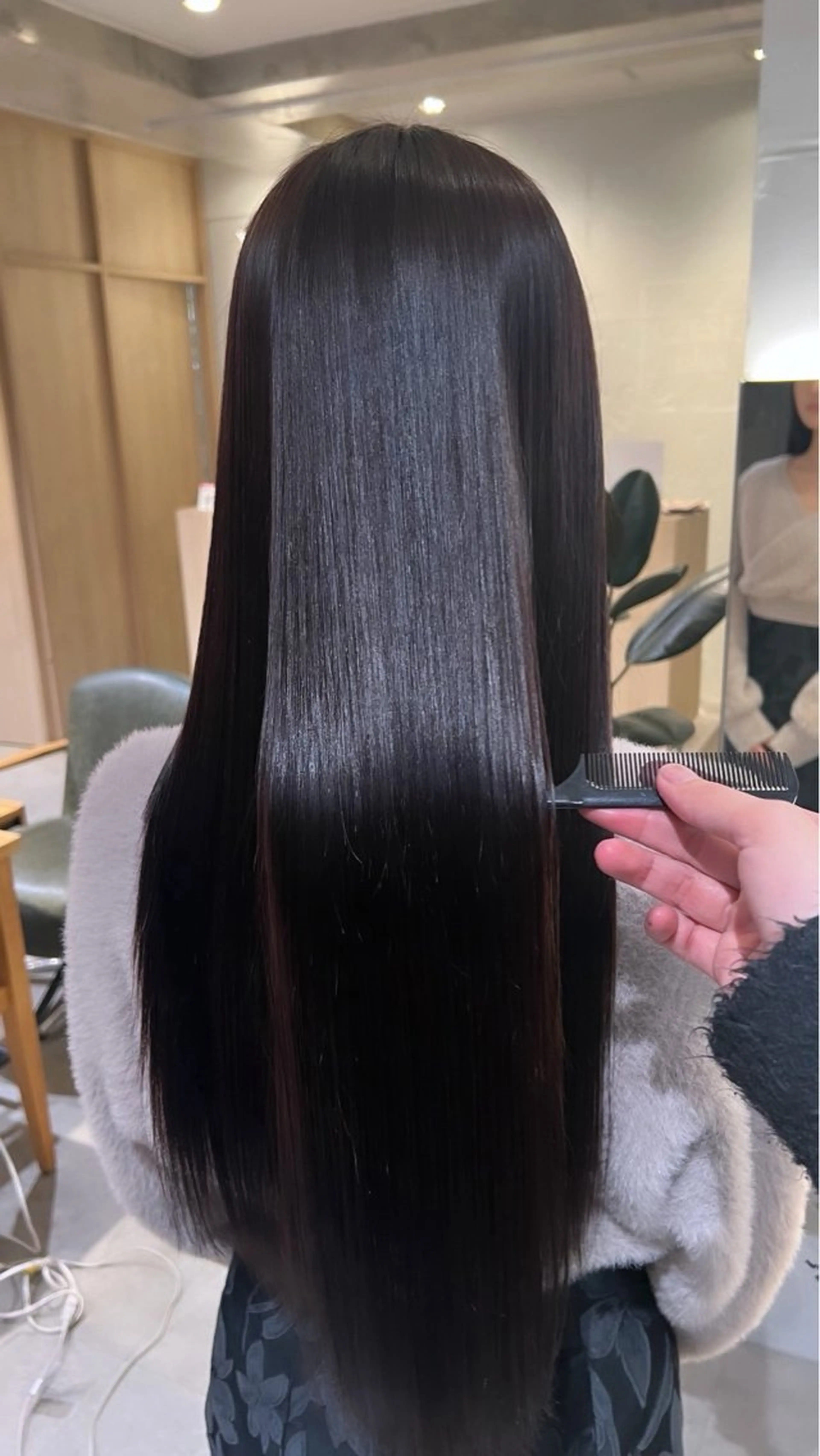 ロング 縮毛矯正 オタク美容師🛍/ 酸性ストレート/艶髪のヘアスタイル