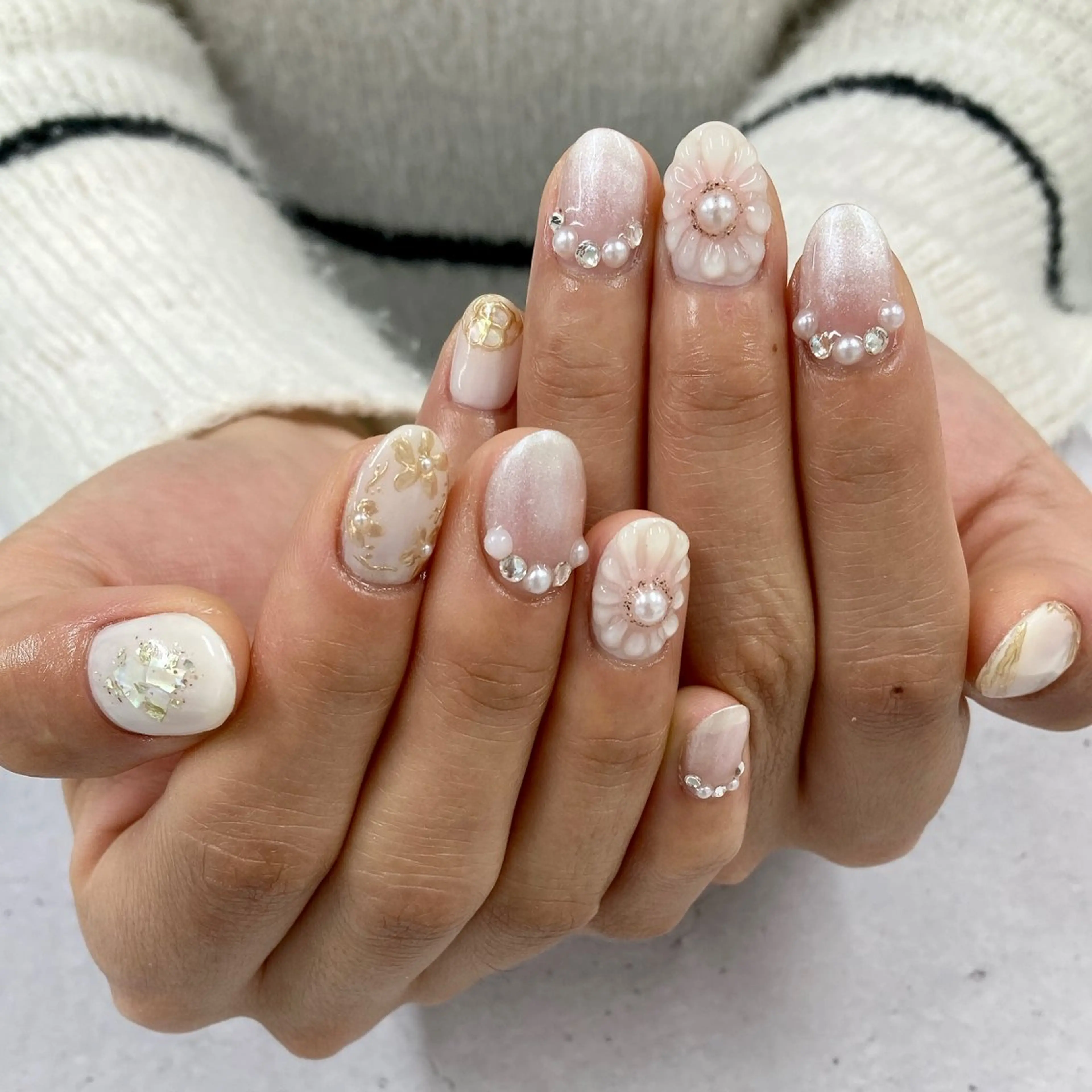 ネイル ブライダルネイル Monica nails/福島のネイルデザイン
