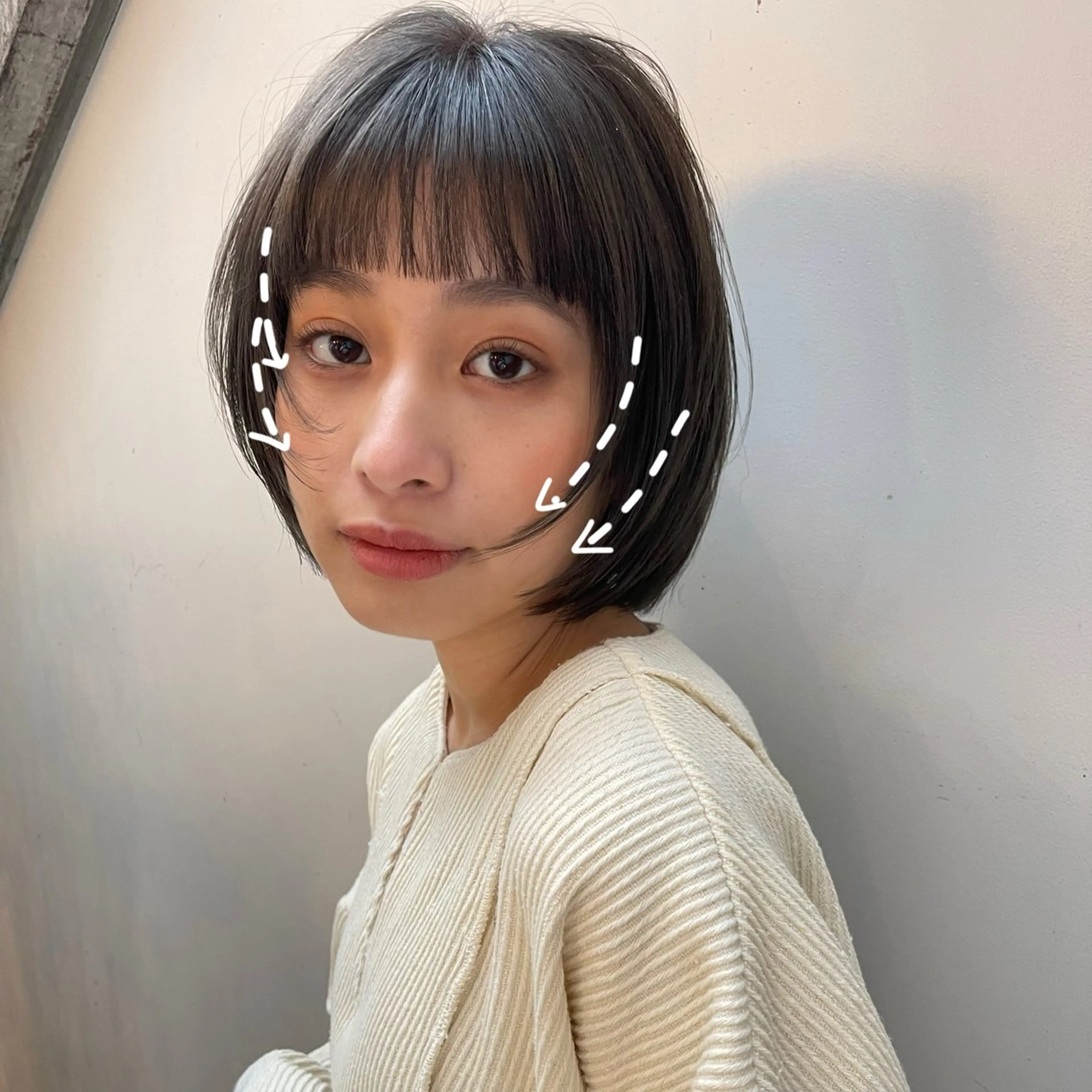 ミディアム カット トリートメント ボブ　フレンチボブ/ レイヤー縮毛Yukiのヘアスタイル