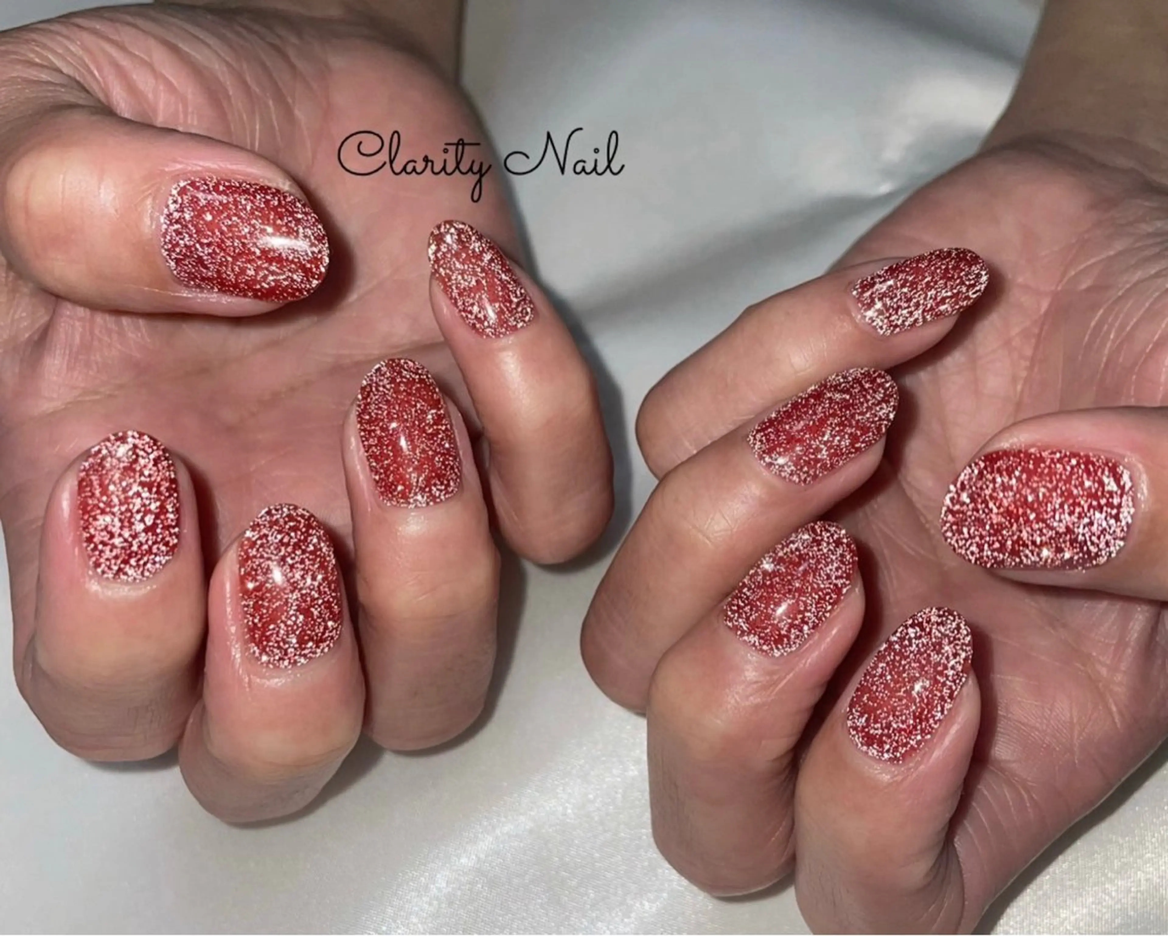 ネイル フラッシュネイル ラメ(グリッター) ワンカラーネイル ハンドネイル Clarity Nailのネイルデザイン