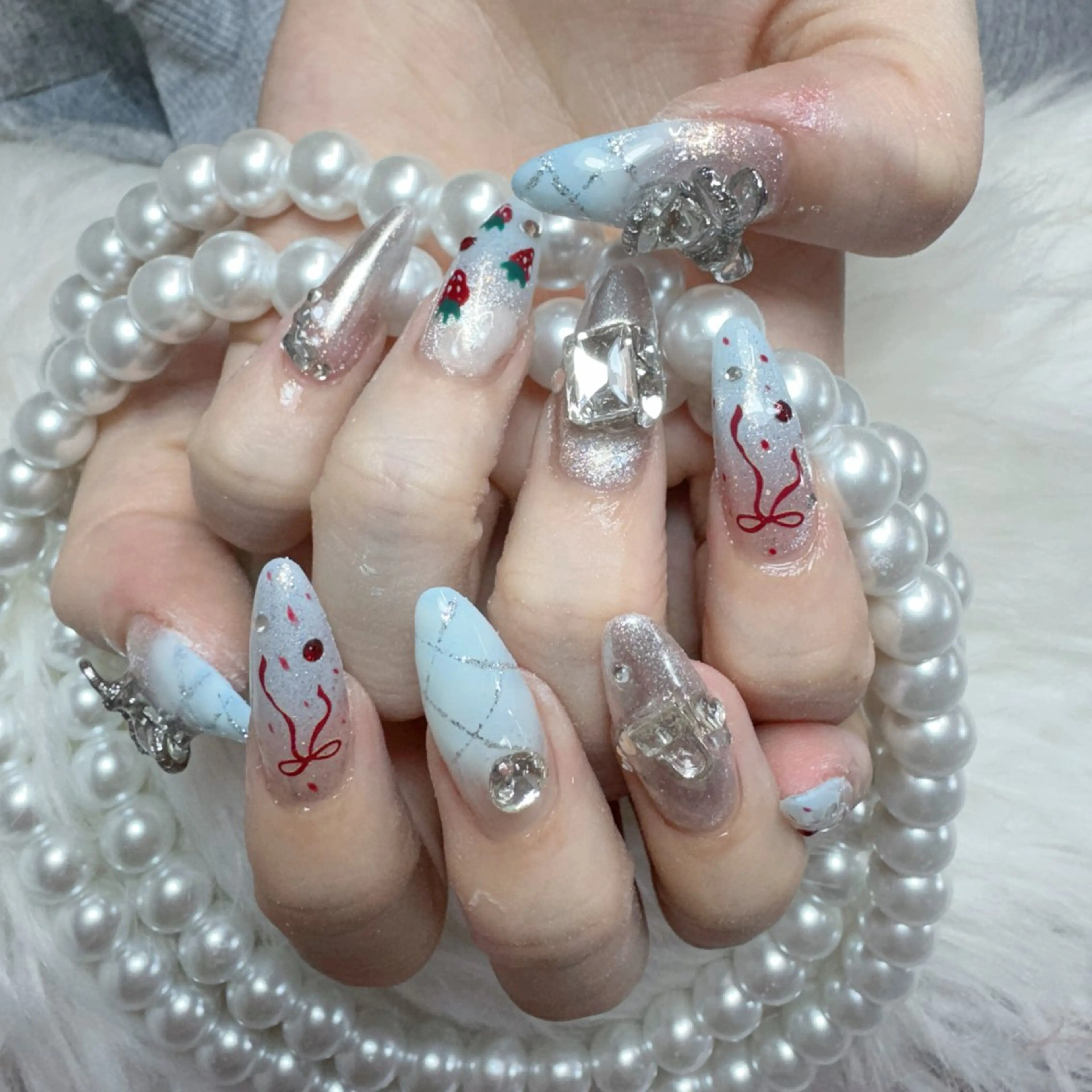 ネイル ハンドネイル 🎀nana🫧 ワンホンネイル🎀のネイルデザイン