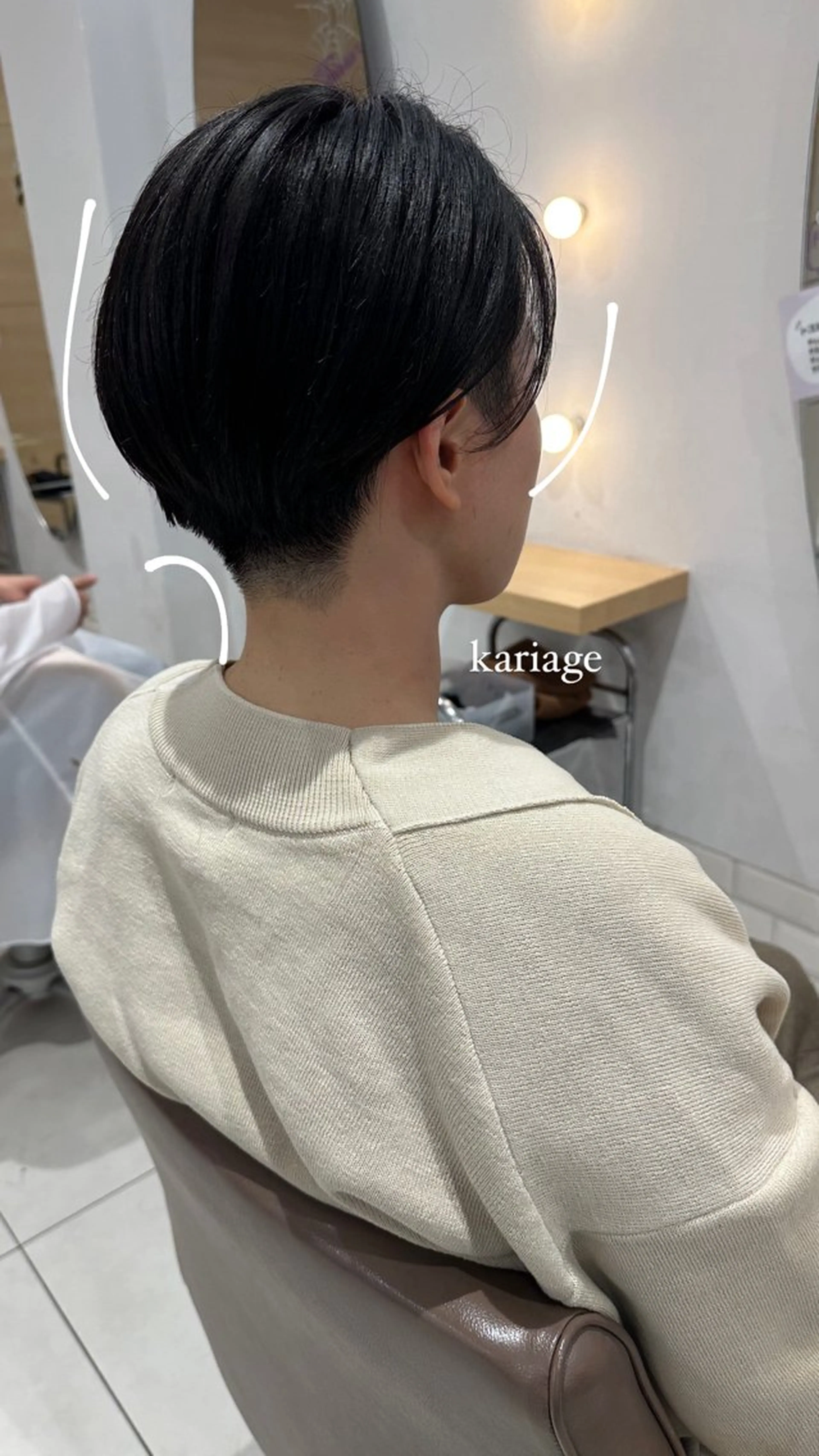 ショート ハンサムショート ショートヘア カット トリートメント 山下恋佳/矢場町/ ブリーチ/ショートのヘアスタイル