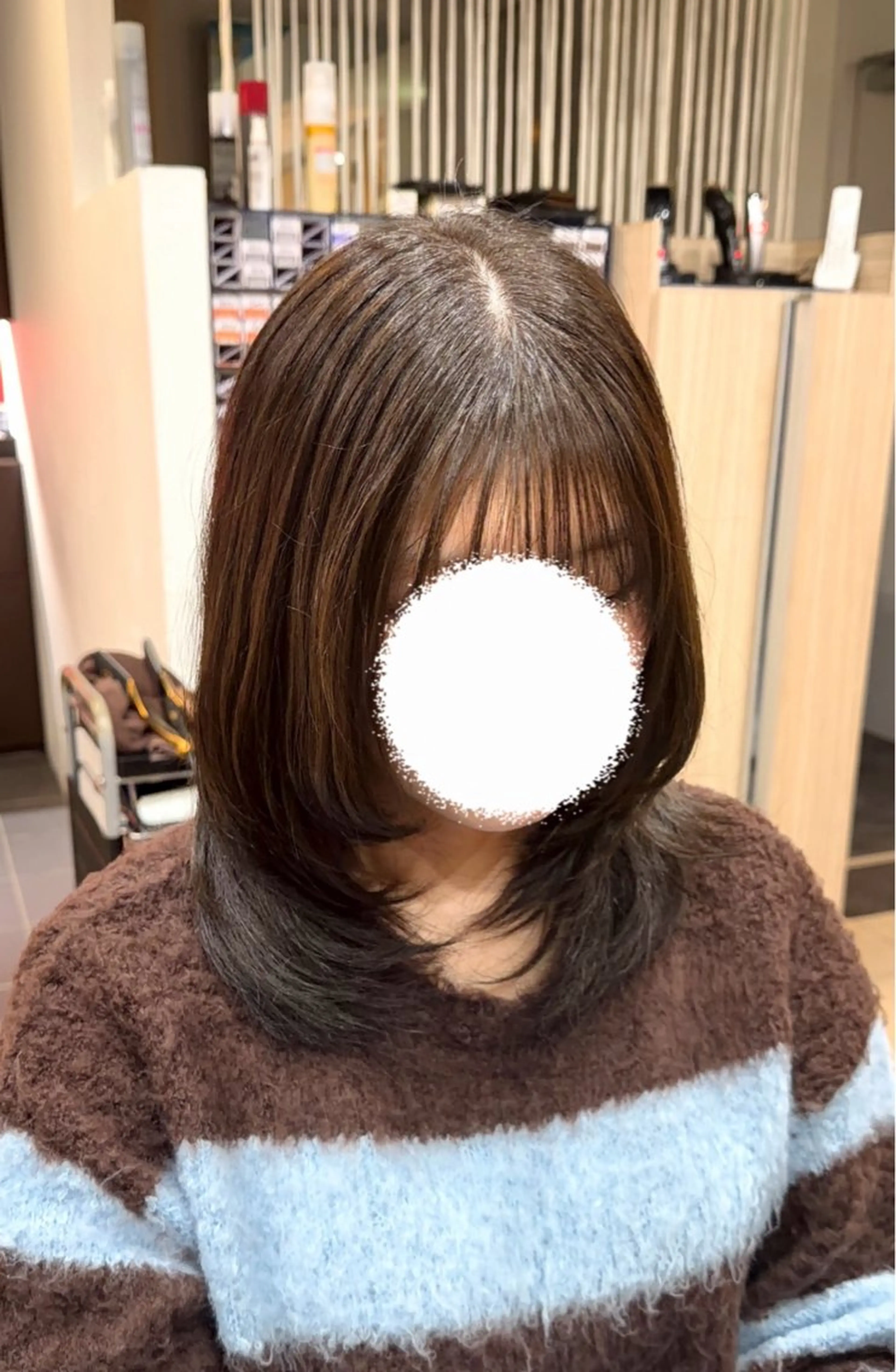 ミディアム レイヤーカット カット レイヤーカット/ 縮毛矯正/海音のヘアスタイル