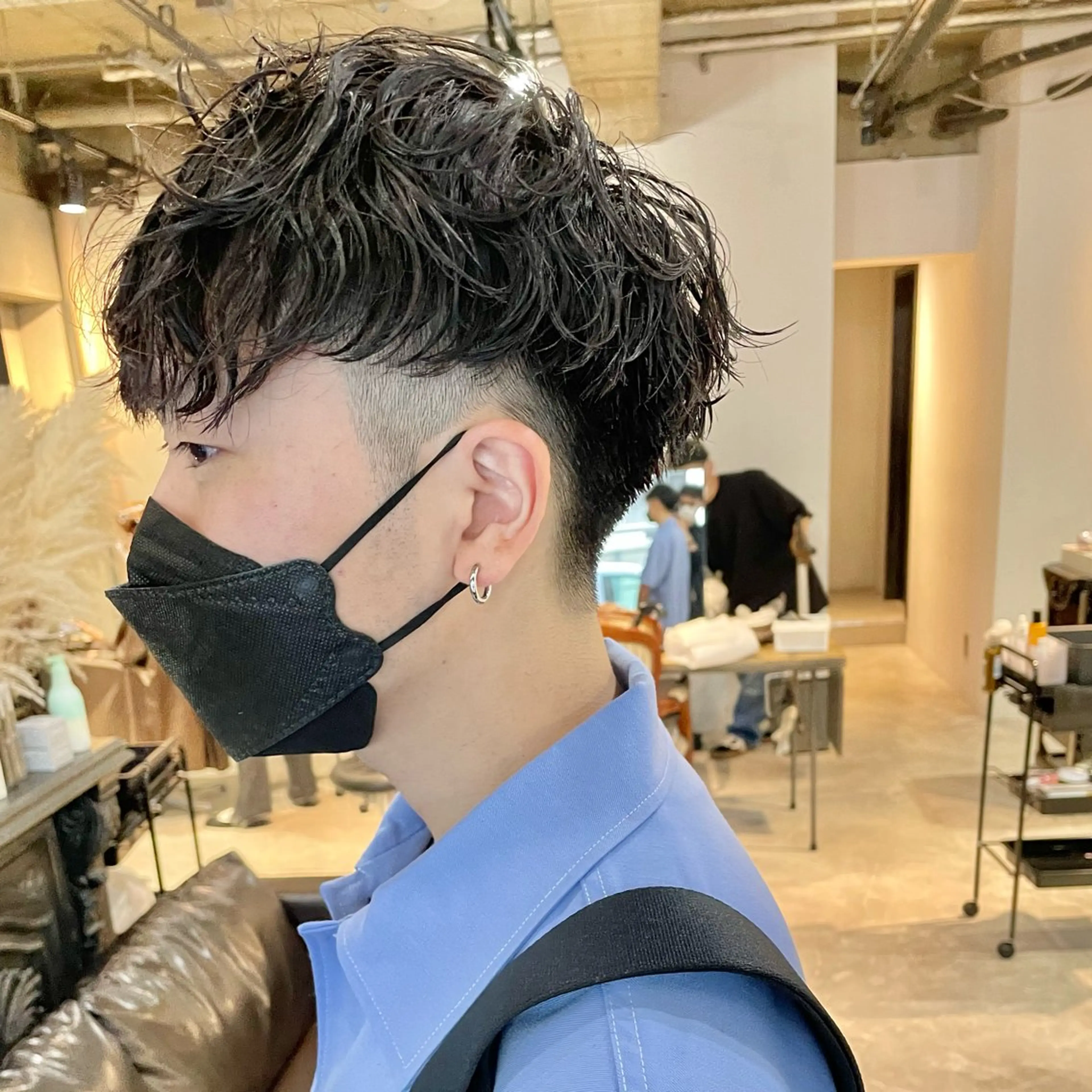 パーマ メンズ カット パーマ ショート・ボブ ・ウルフ✂︎IMAIのヘアスタイル